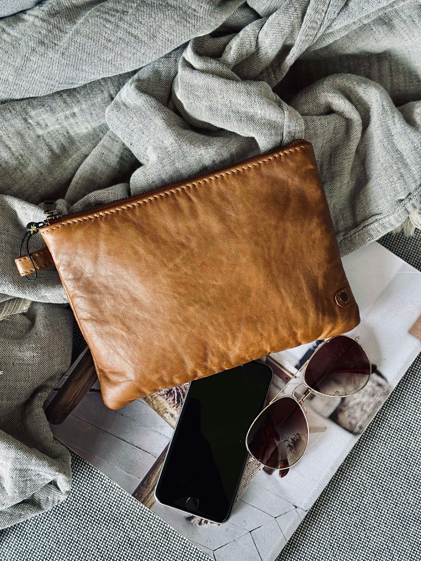 Clutch Alba - Cognac