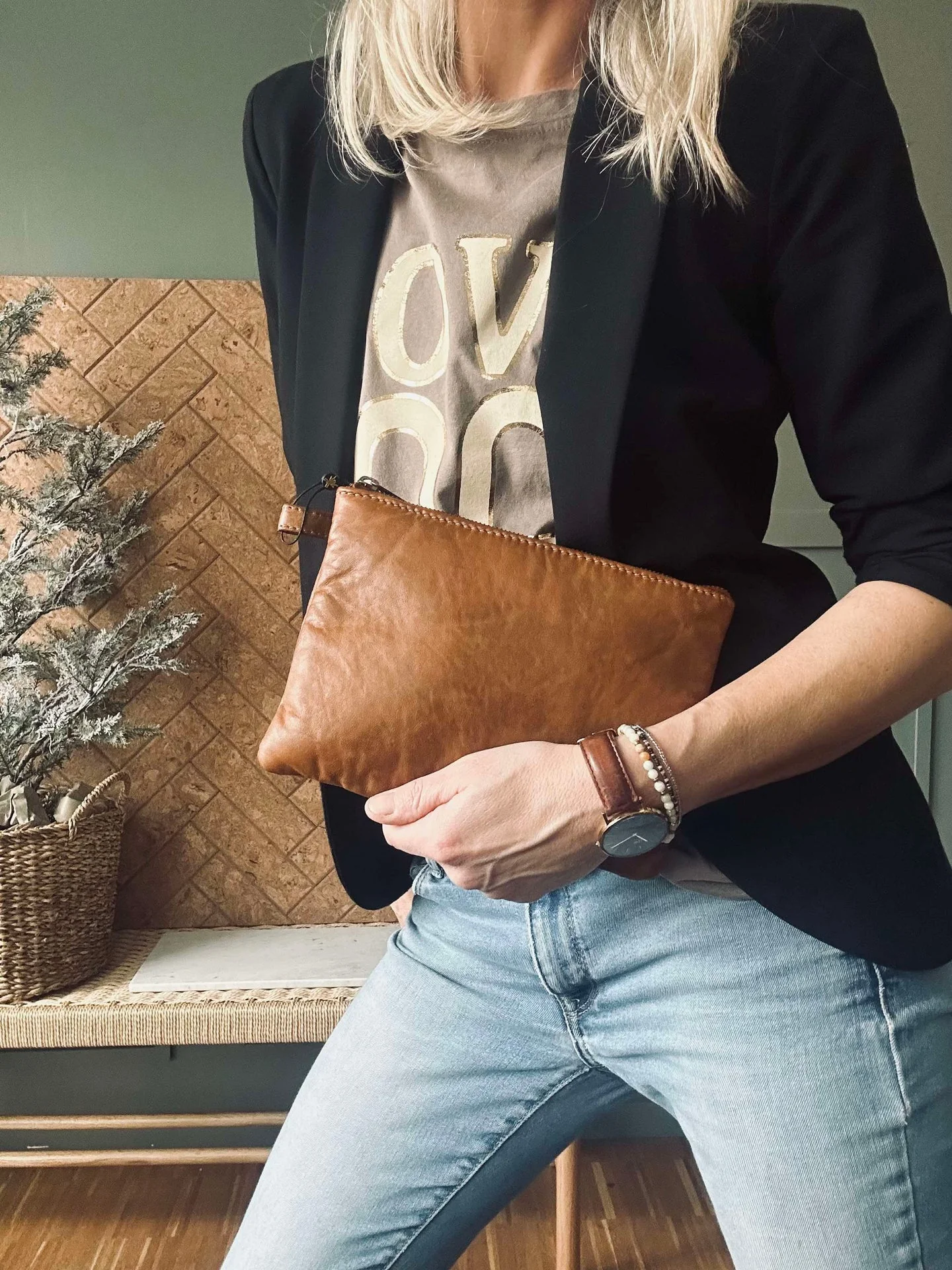 Clutch Alba - Cognac - Image 3