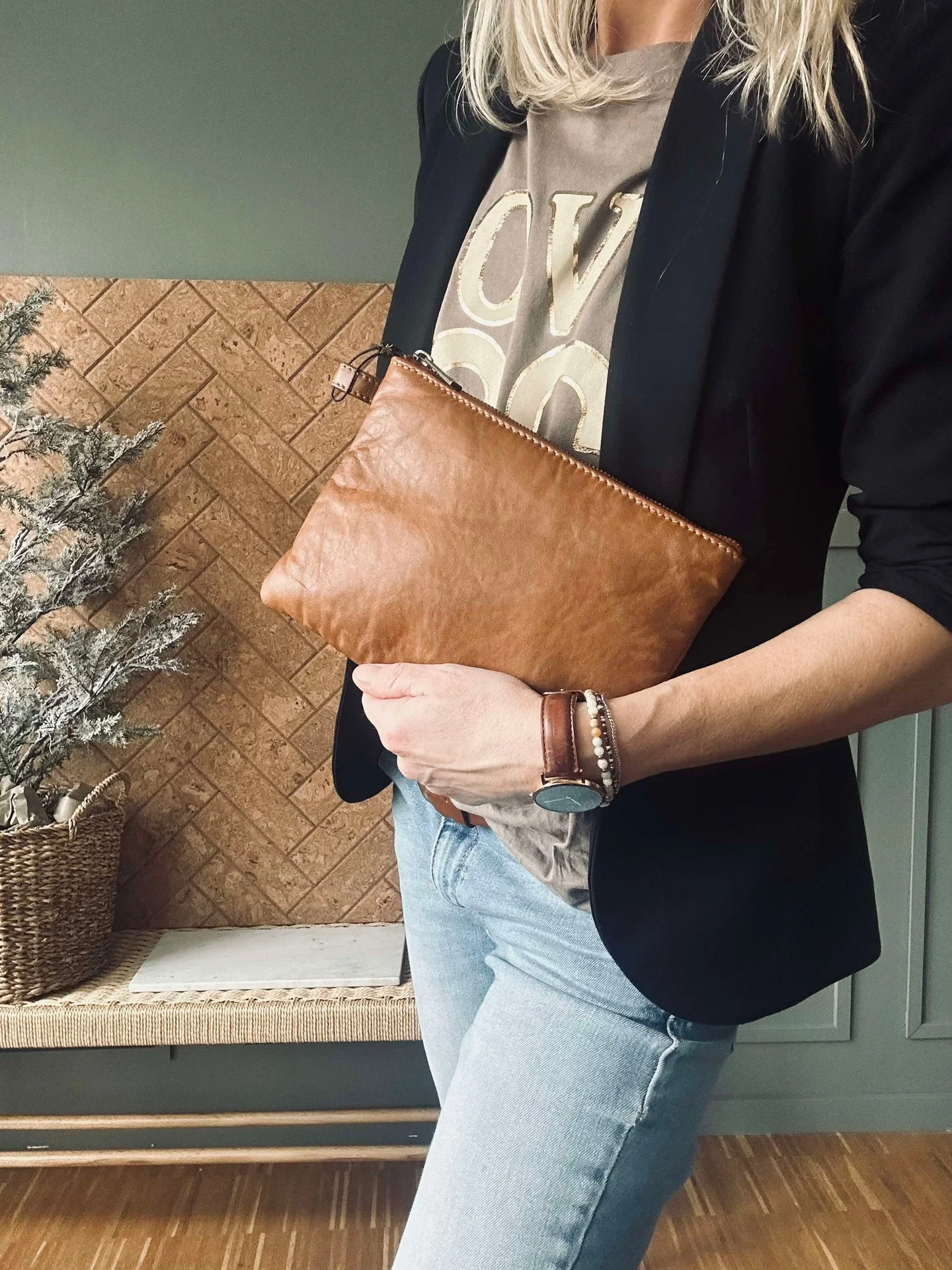Clutch Alba - Cognac - Image 4