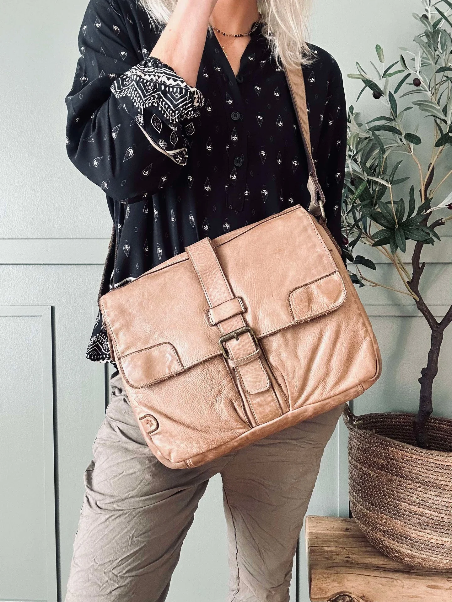 Arbeidsveske - Raw Taupe - Image 5