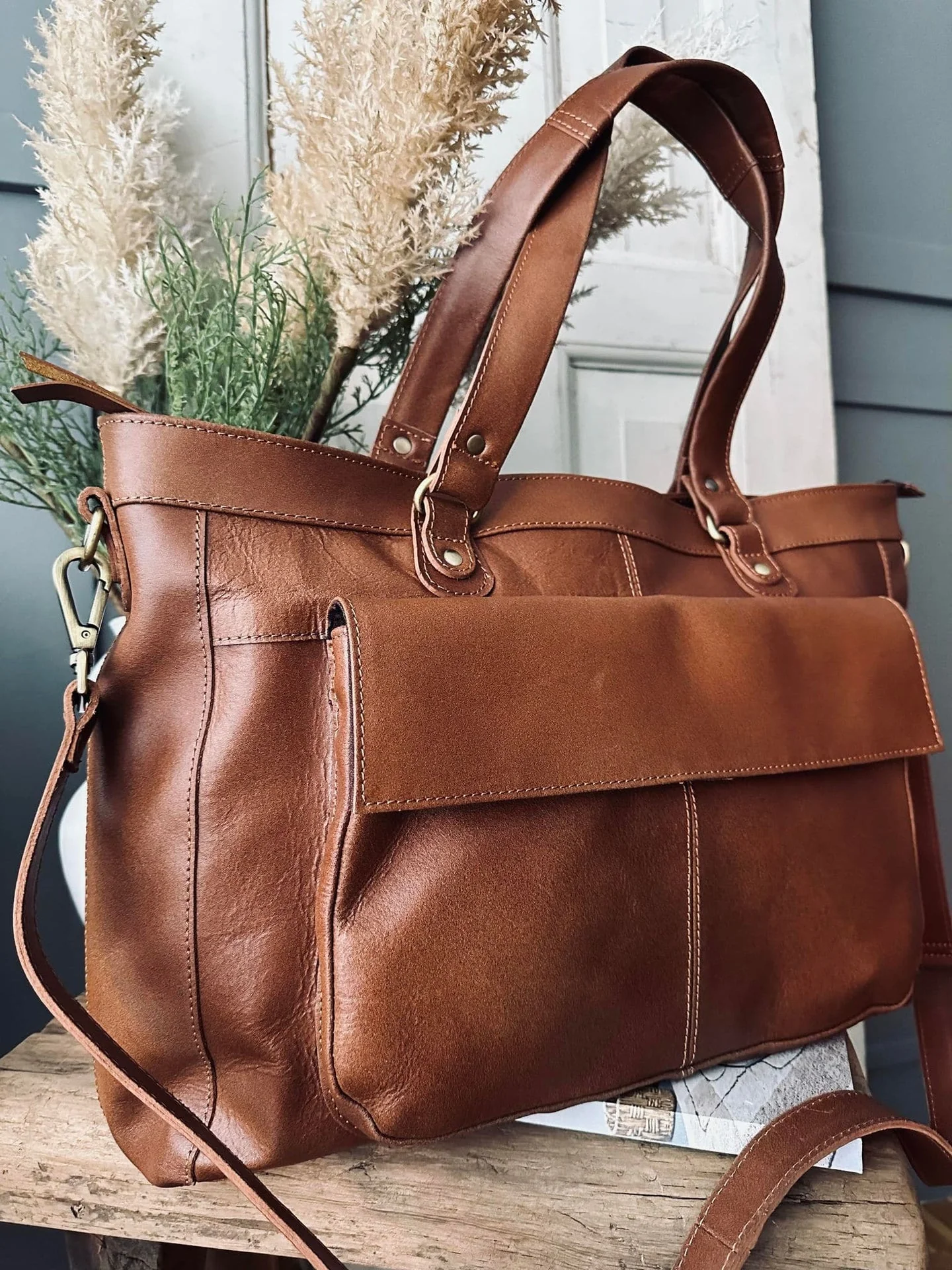 Arbeidsveske / Shopper JADA Cognac - Image 2