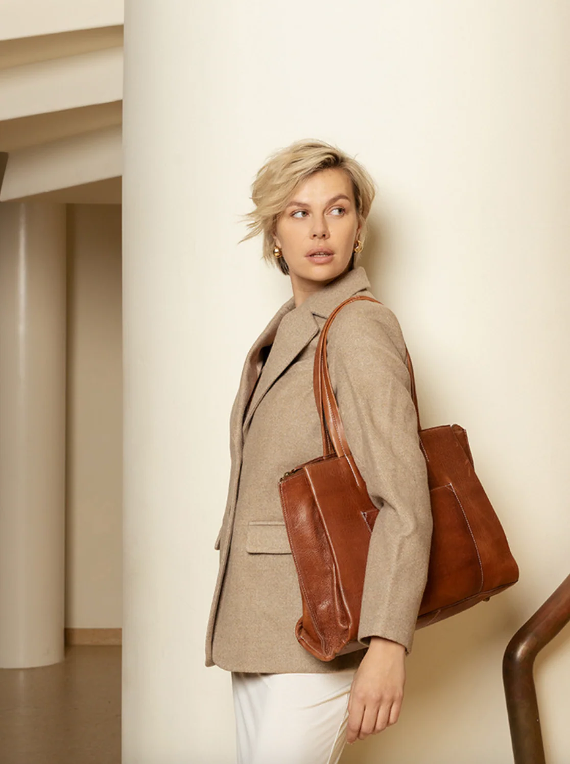 Arbeidsveske - Valerie Cognac - Image 10