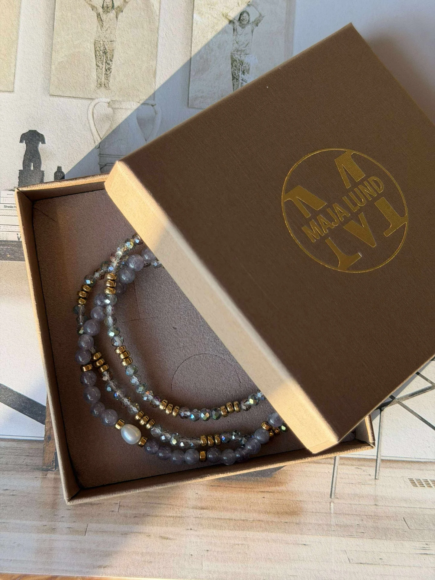 Armbånd Leah Lavendel/Stone – Sett med 3 stk - Image 7