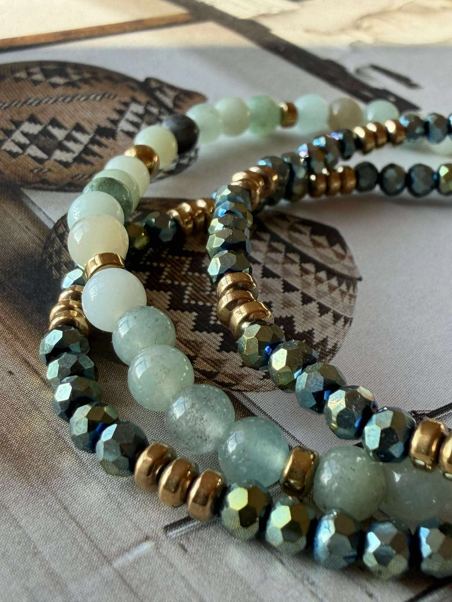 Armbånd Leah Emerald – Sett med 3 stk - Image 2