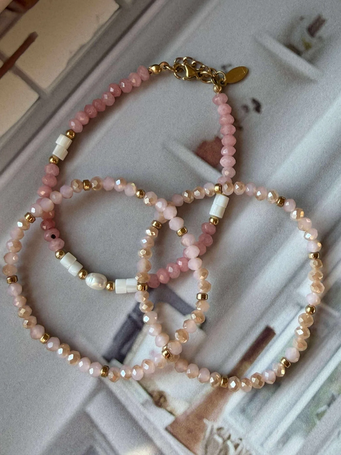 Armbånd Sarabella Soft Rose – Sett med 3 stk - Image 4