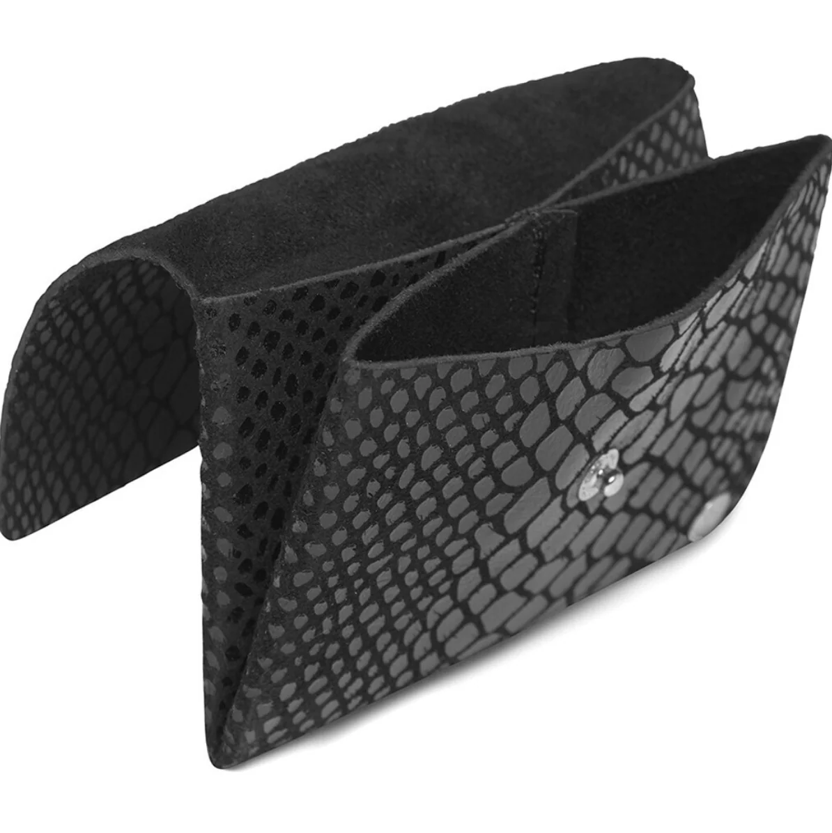 Lommebok Aura liten - Black croco - Image 8