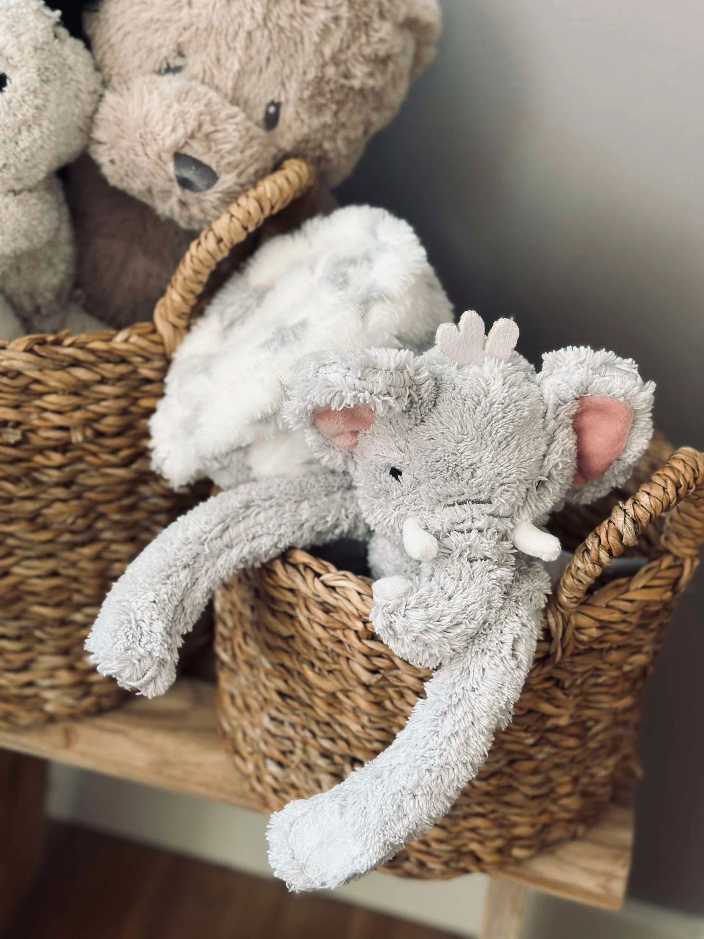 Babypteppe med bamse - Elefant - Image 3