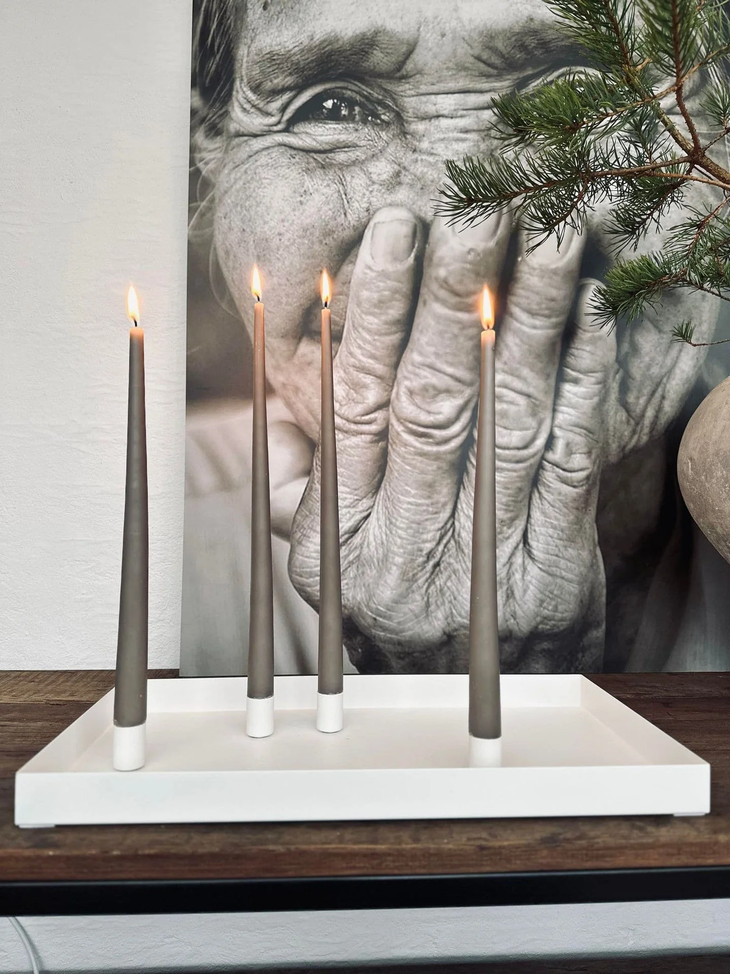 Bakke Ink 4 magnetiske lysestaker - WHITE - Image 4