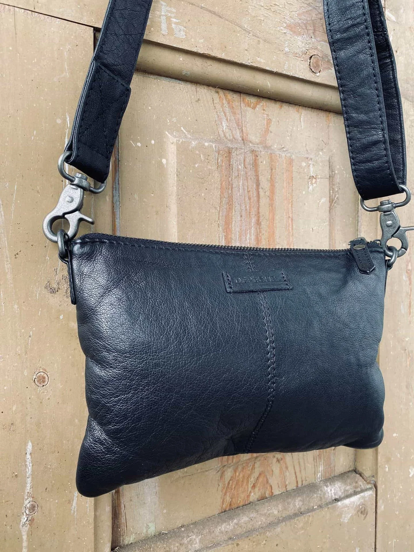 Clutch BELLA i vasket og myk skinnkvalitet - - Image 3