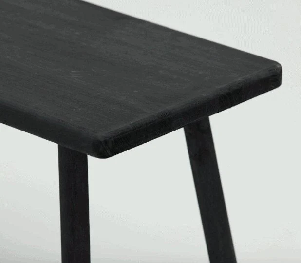 Benk - Svart tre 120cm - Image 2
