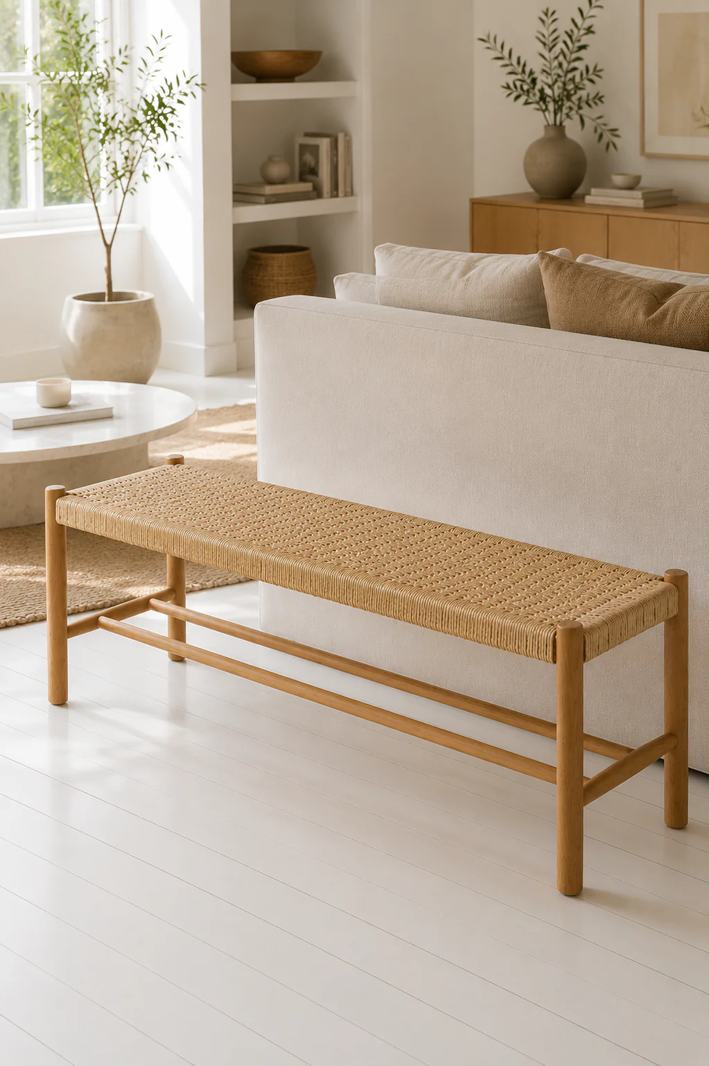 Benk Eik natur - 120 cm - Image 3