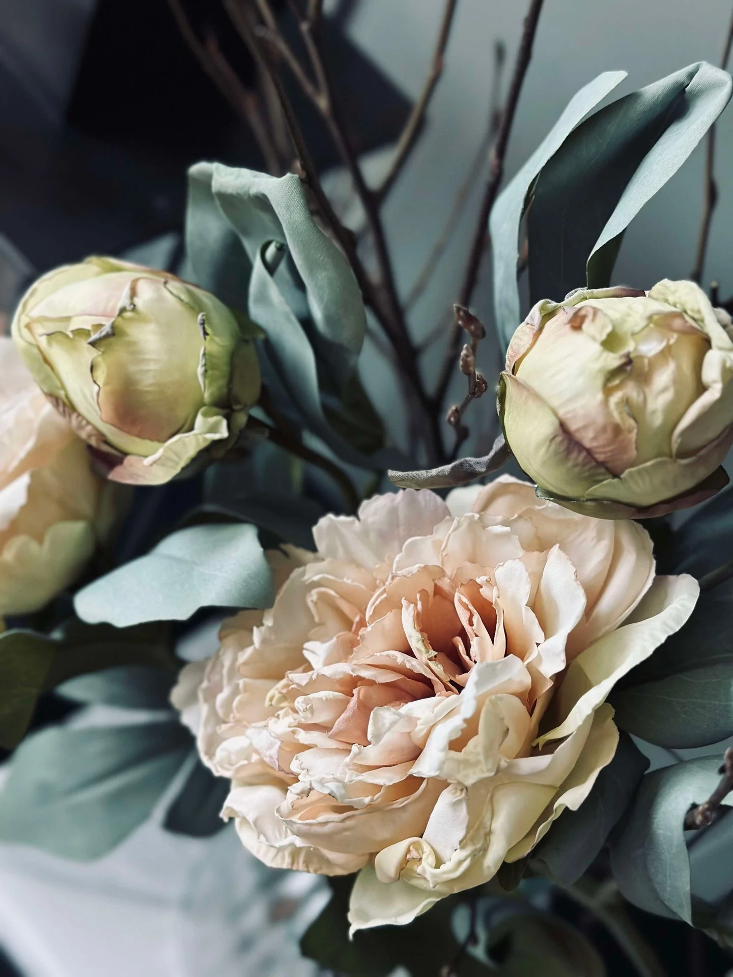 Blomst Pæon Creme - Image 2