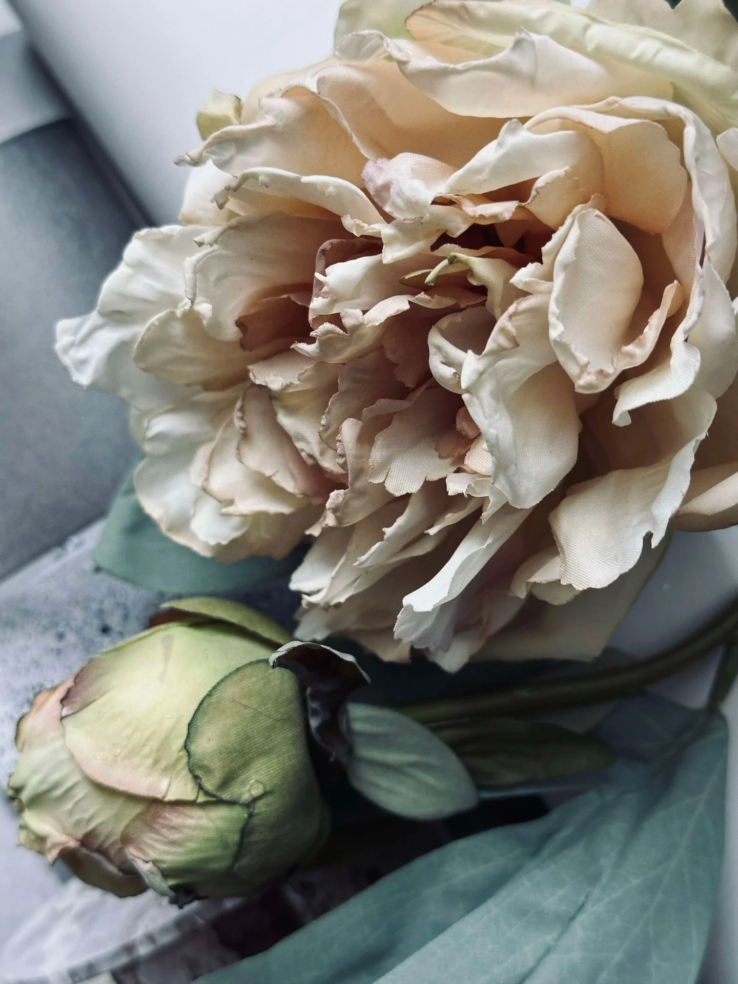 Blomst Pæon Creme - Image 9