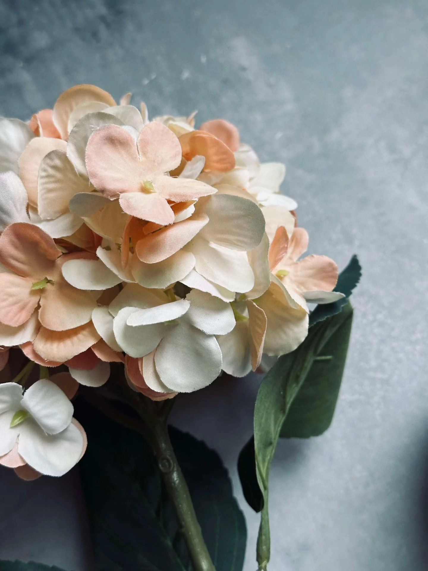 Blomst silke Hortensia Gyllen - Image 8