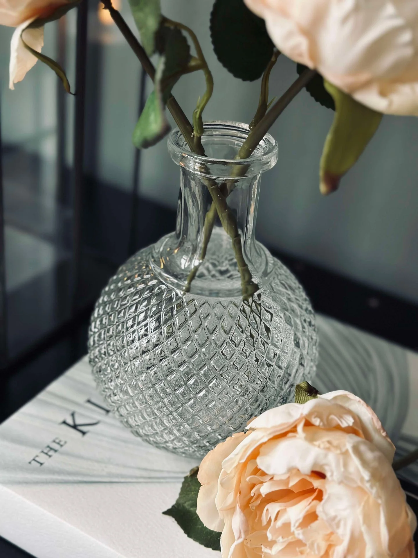 Blomst silk Peon Krem - Image 4