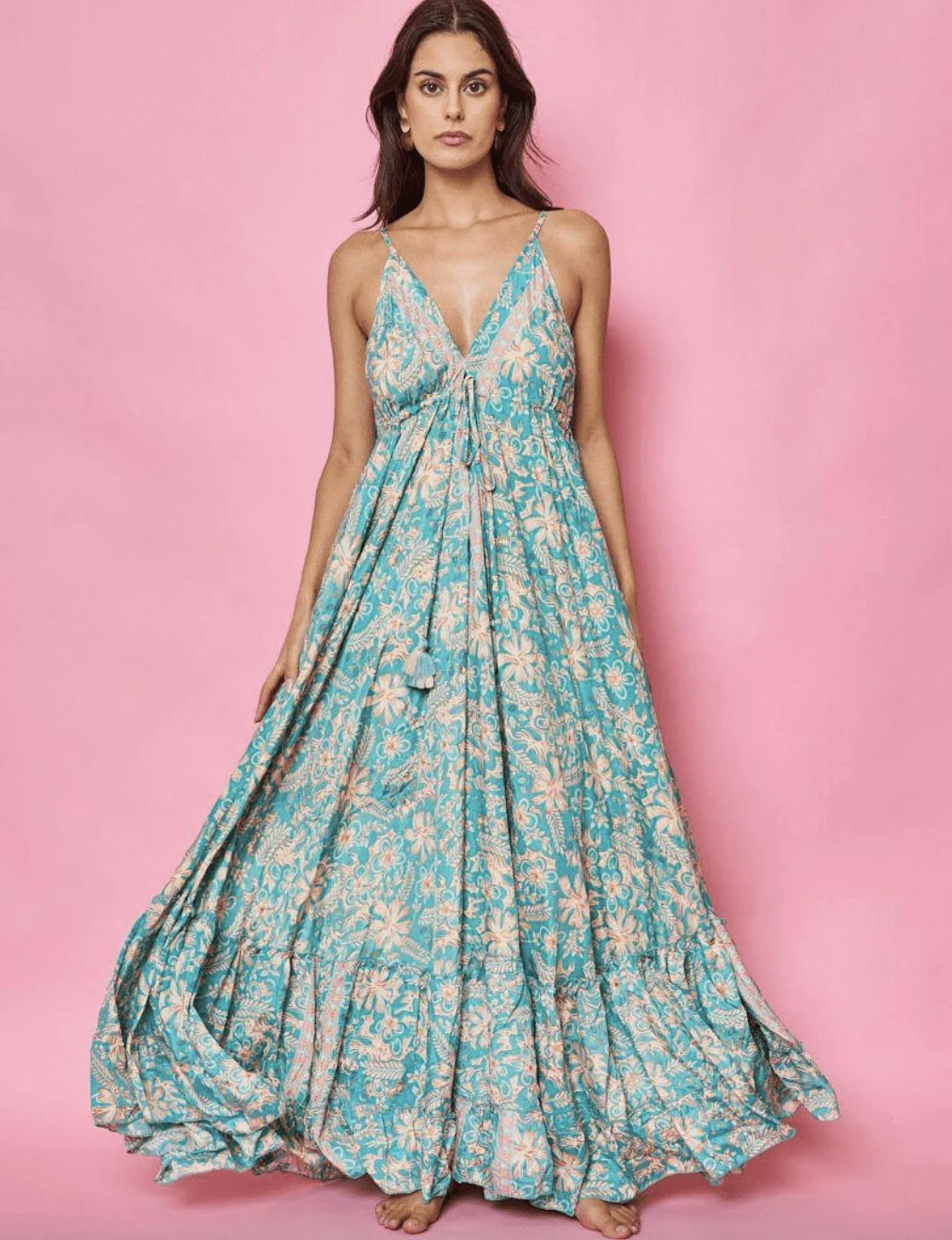 Kjole Flower silk