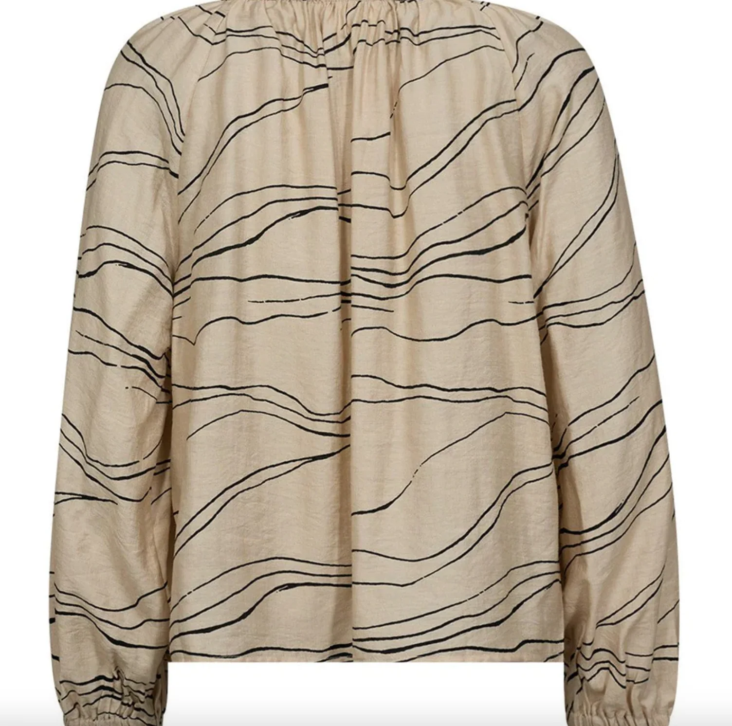 Bluse Evy - Cream Graphic - Image 3