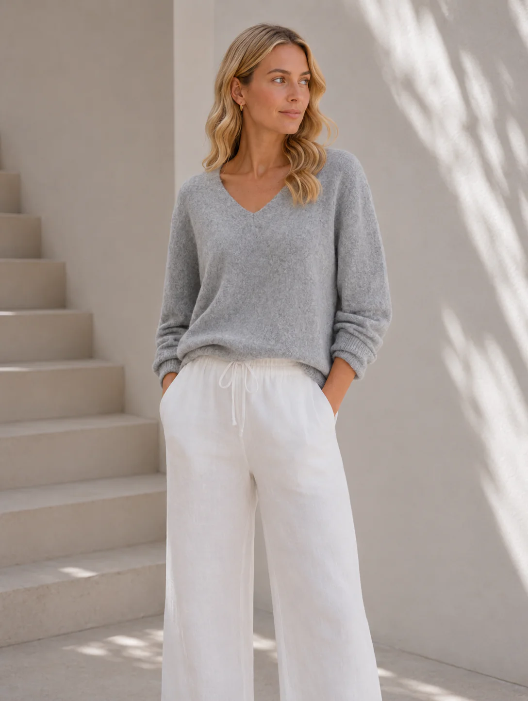 Bluse Dagmar supermyk kvalitet – Medium grey