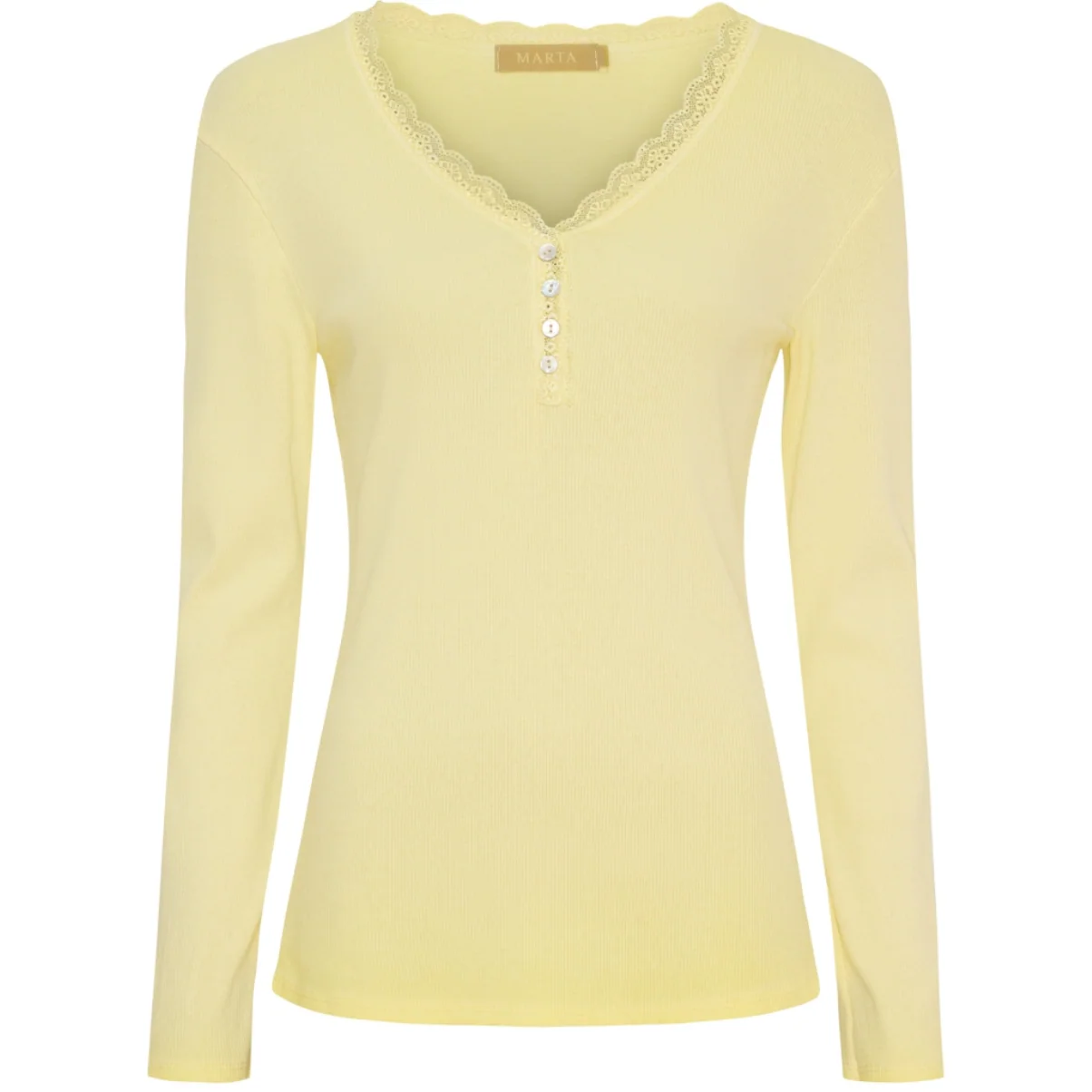 Bluse Masha m. knapper - Summer yellow - Image 5
