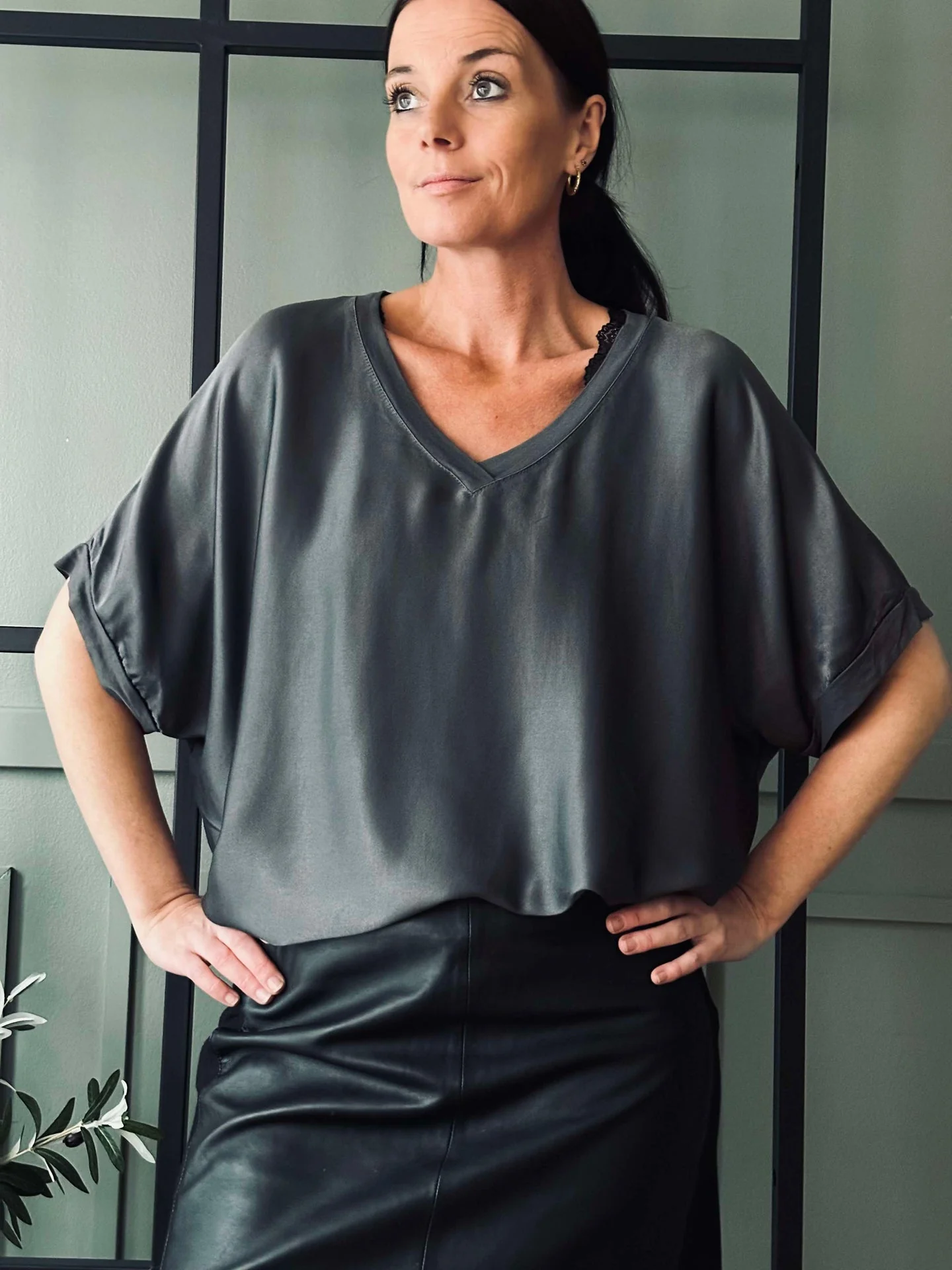 Bluse MILA - Koks - Image 2