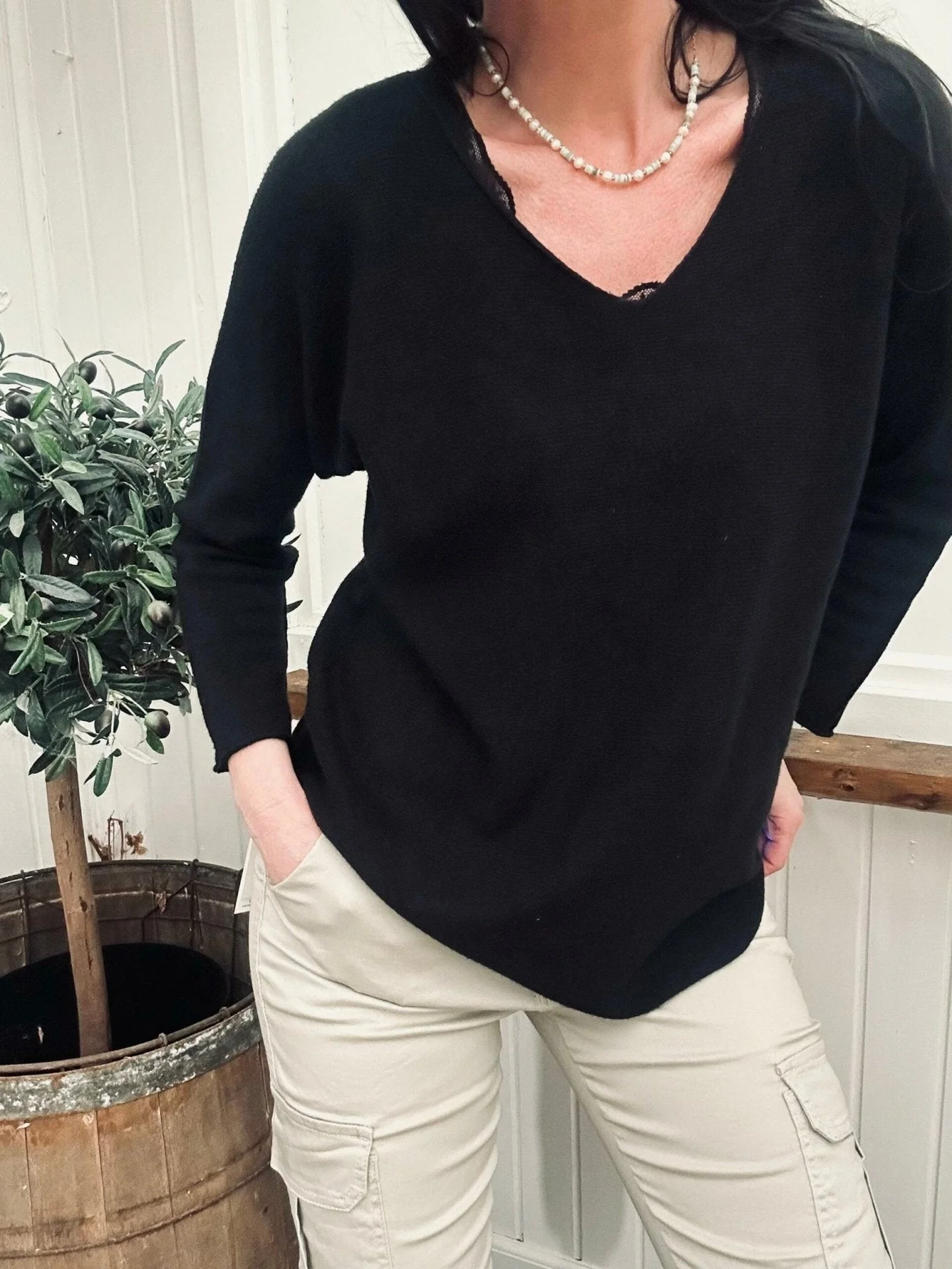 Bluse SOFT – Svart - Image 3