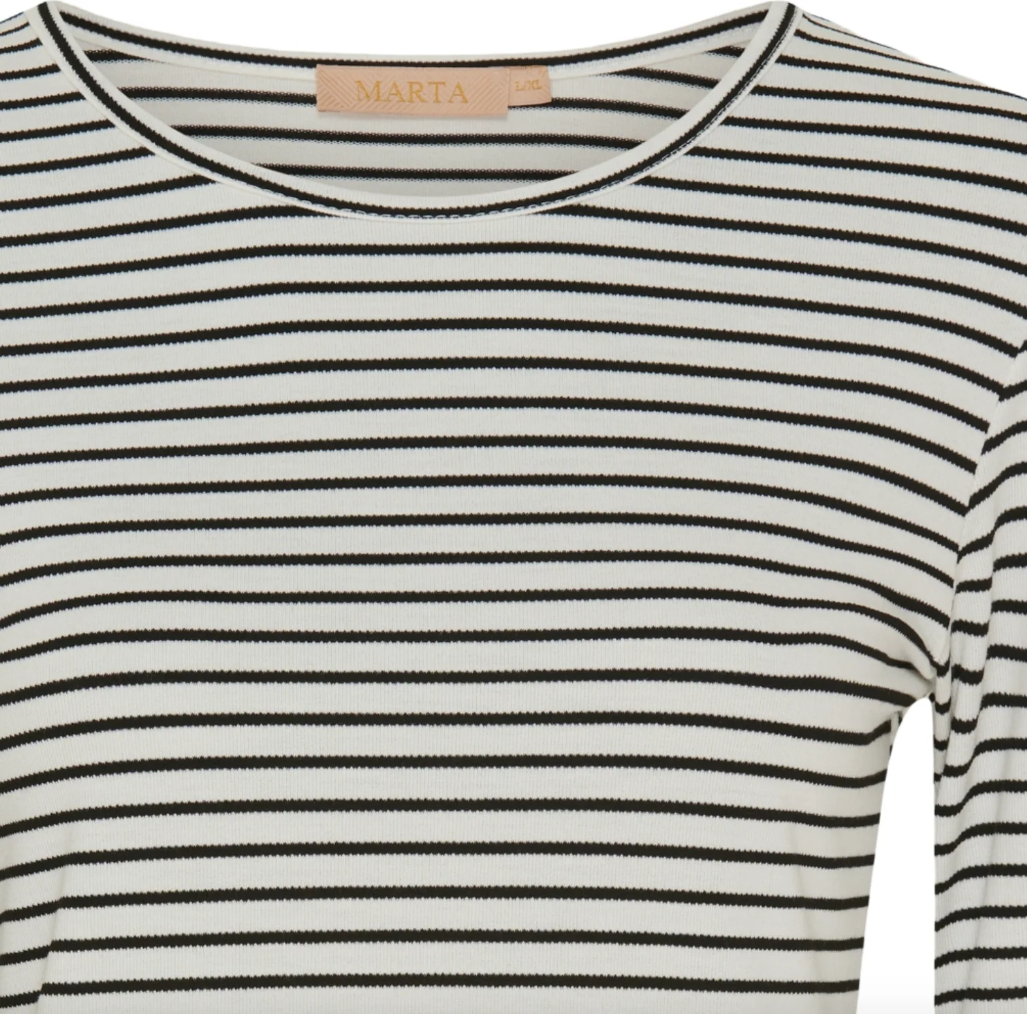 Bluse Nancy strib - Svart / hvit - Image 2