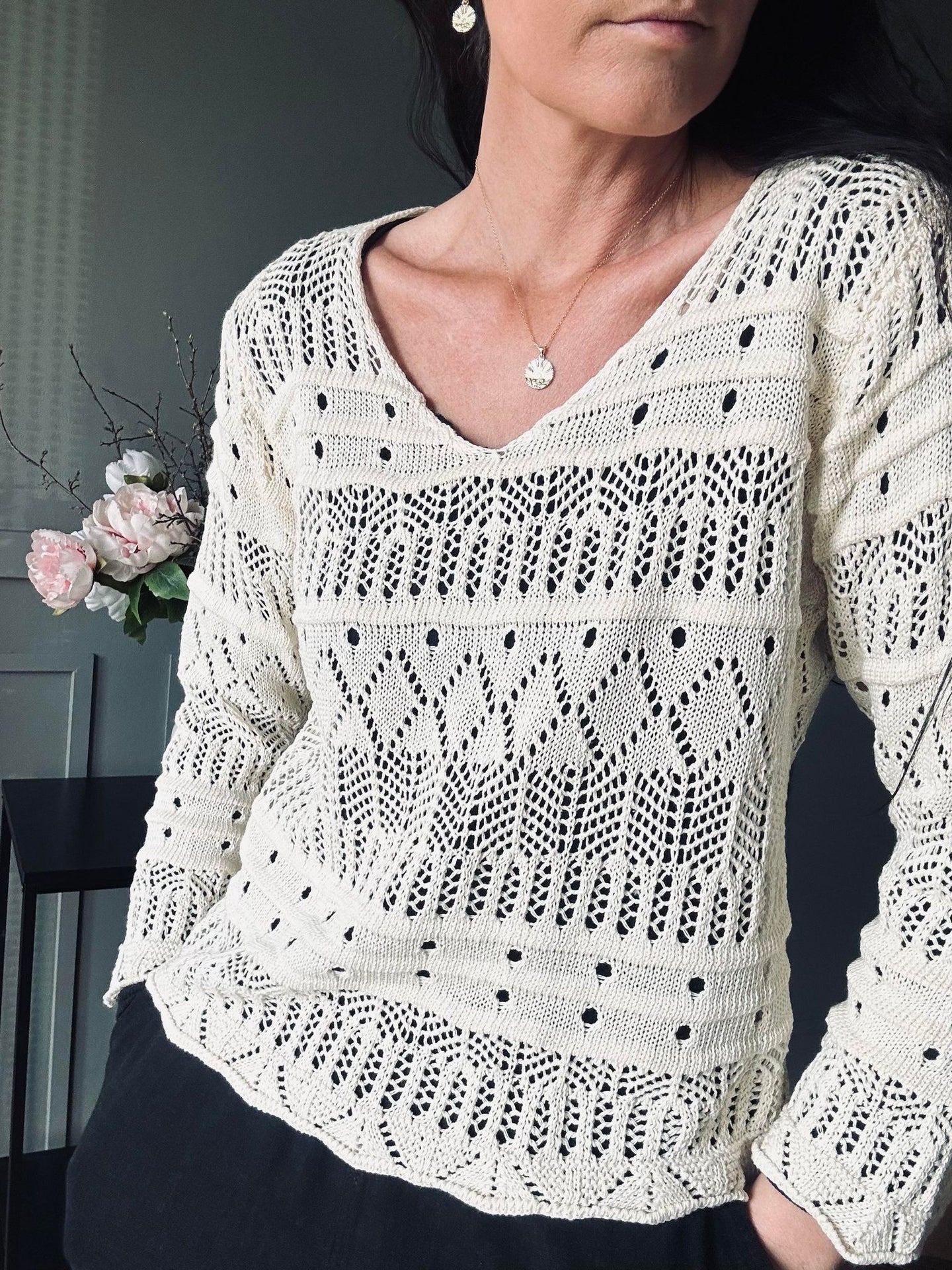 Bluse Viga Creme - Image 2