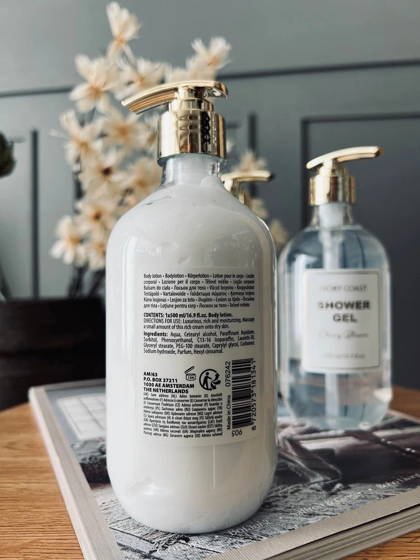 Bodylotion, dusj, badeskum - Sett av 3 stk - Image 5