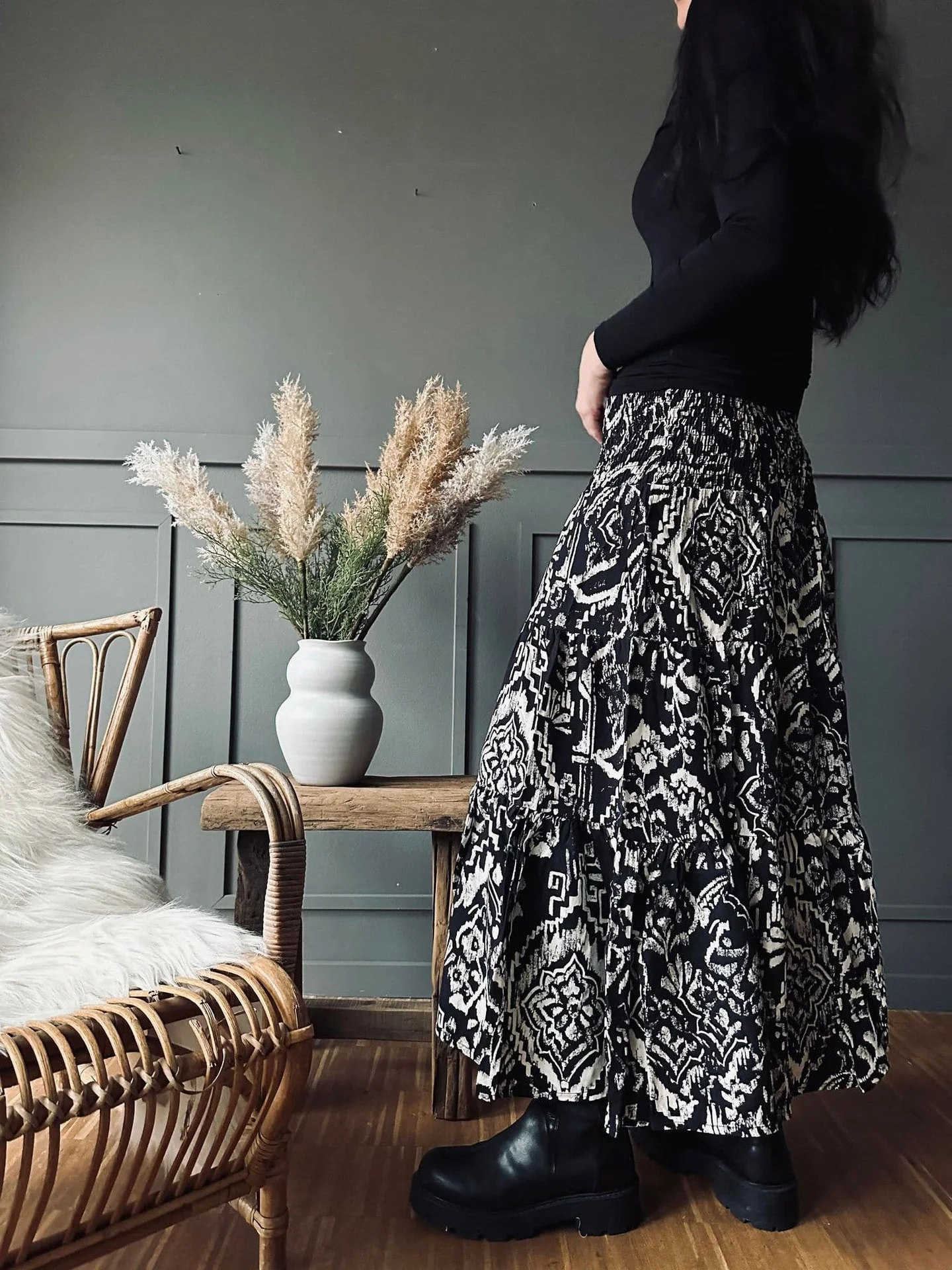Skjørt Boho Inka black - Image 4