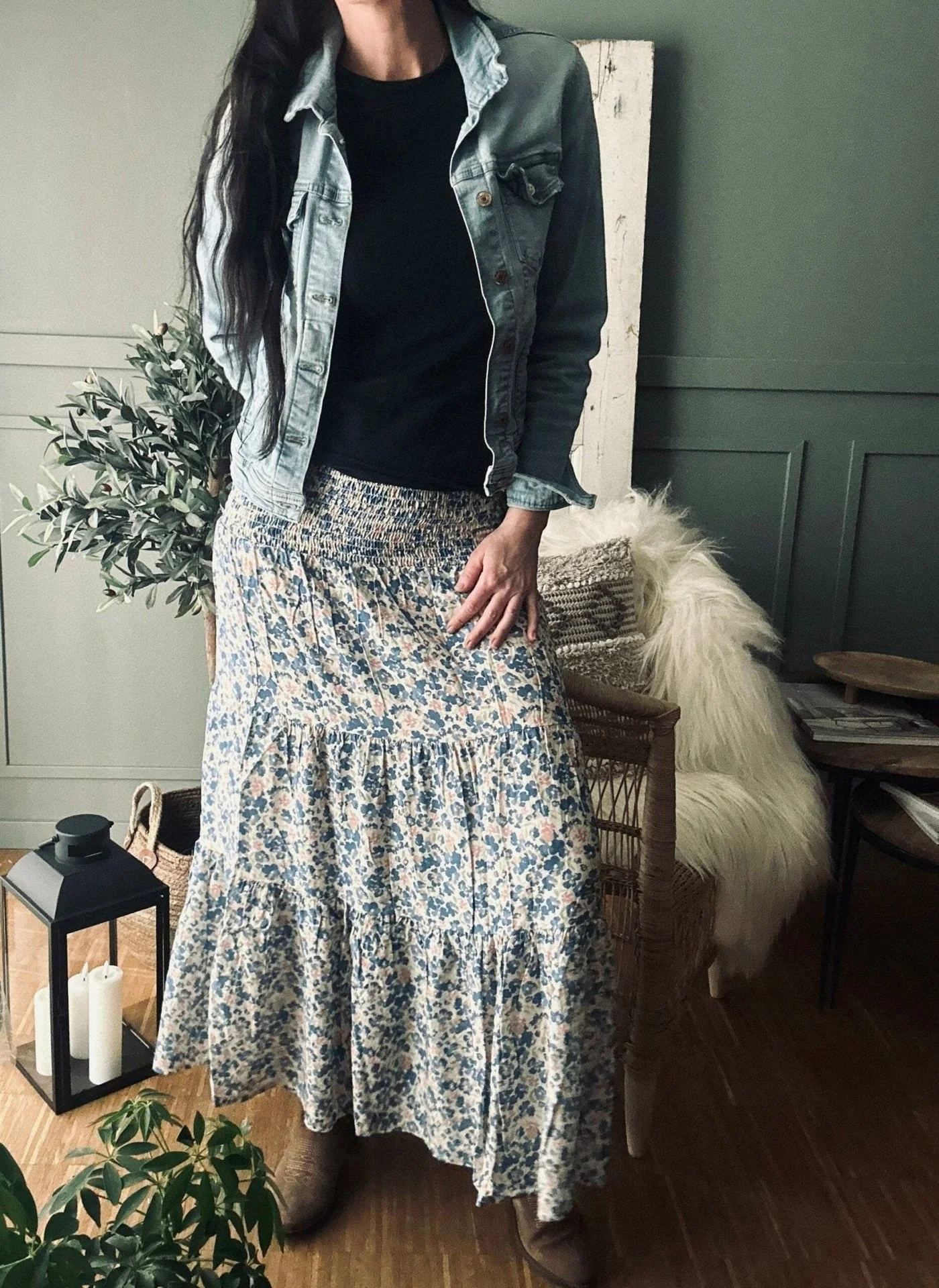Skjørt Boho – Blue