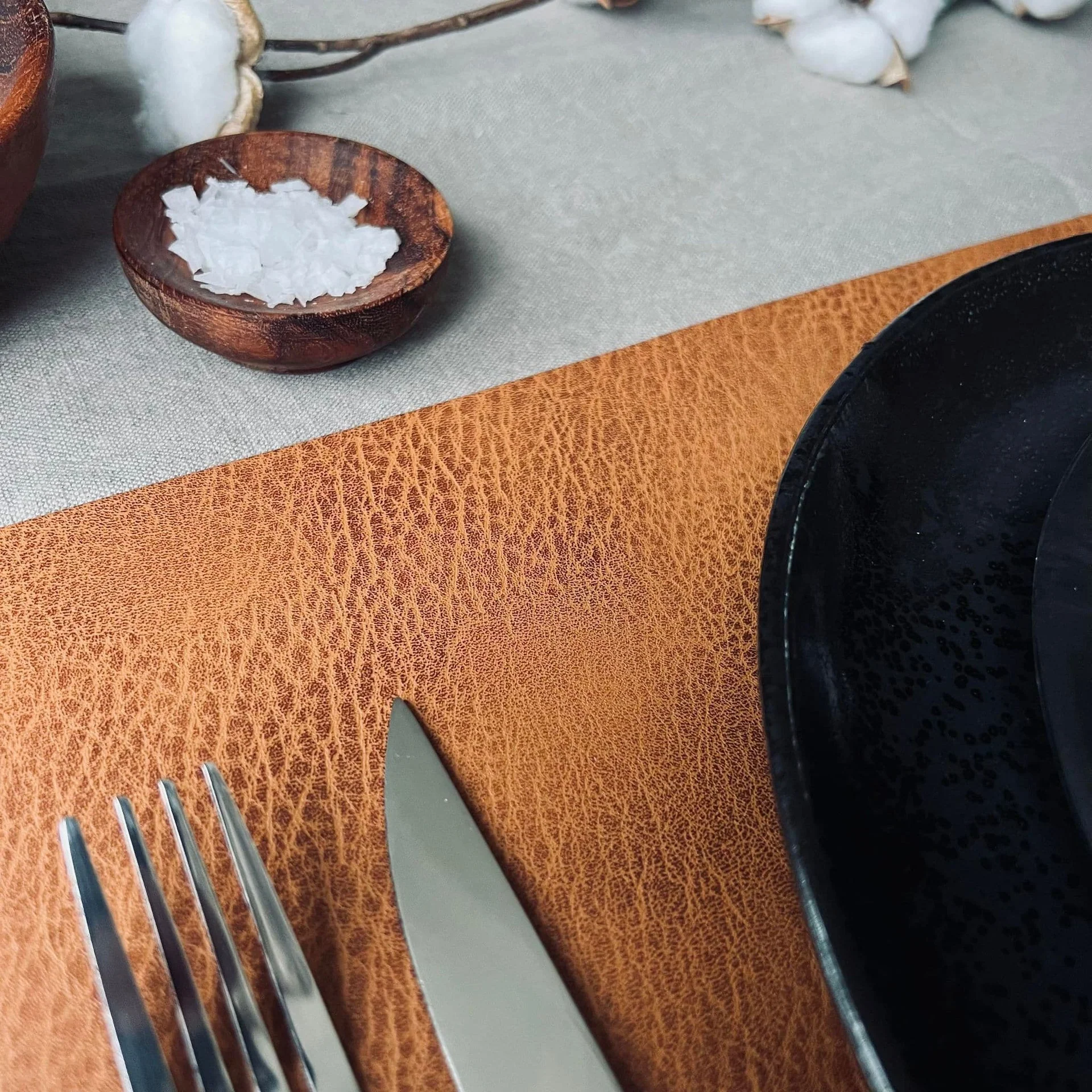 Bordbrikke 30x45 cm - Cognac - Image 3