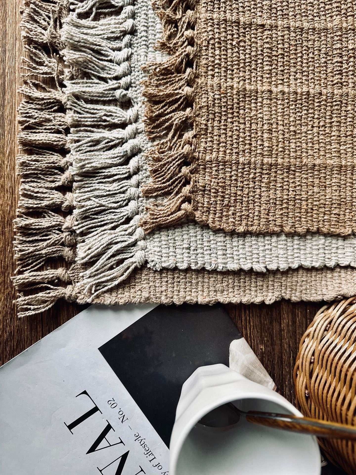 Bordbrikke Natur - Recycling Cotton