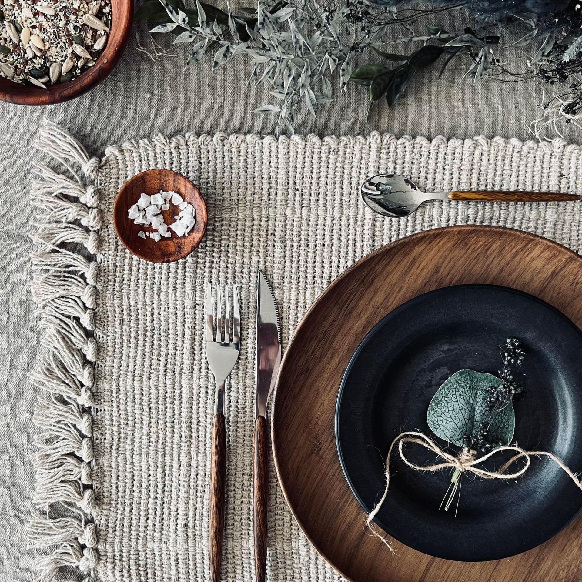 Bordbrikke Natur - Recycling Cotton - Image 3