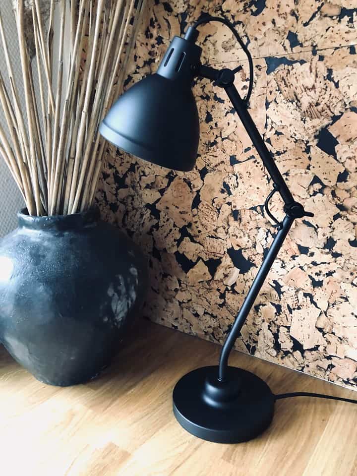 Bordlampe med "knekk" - Sort metall - Image 3