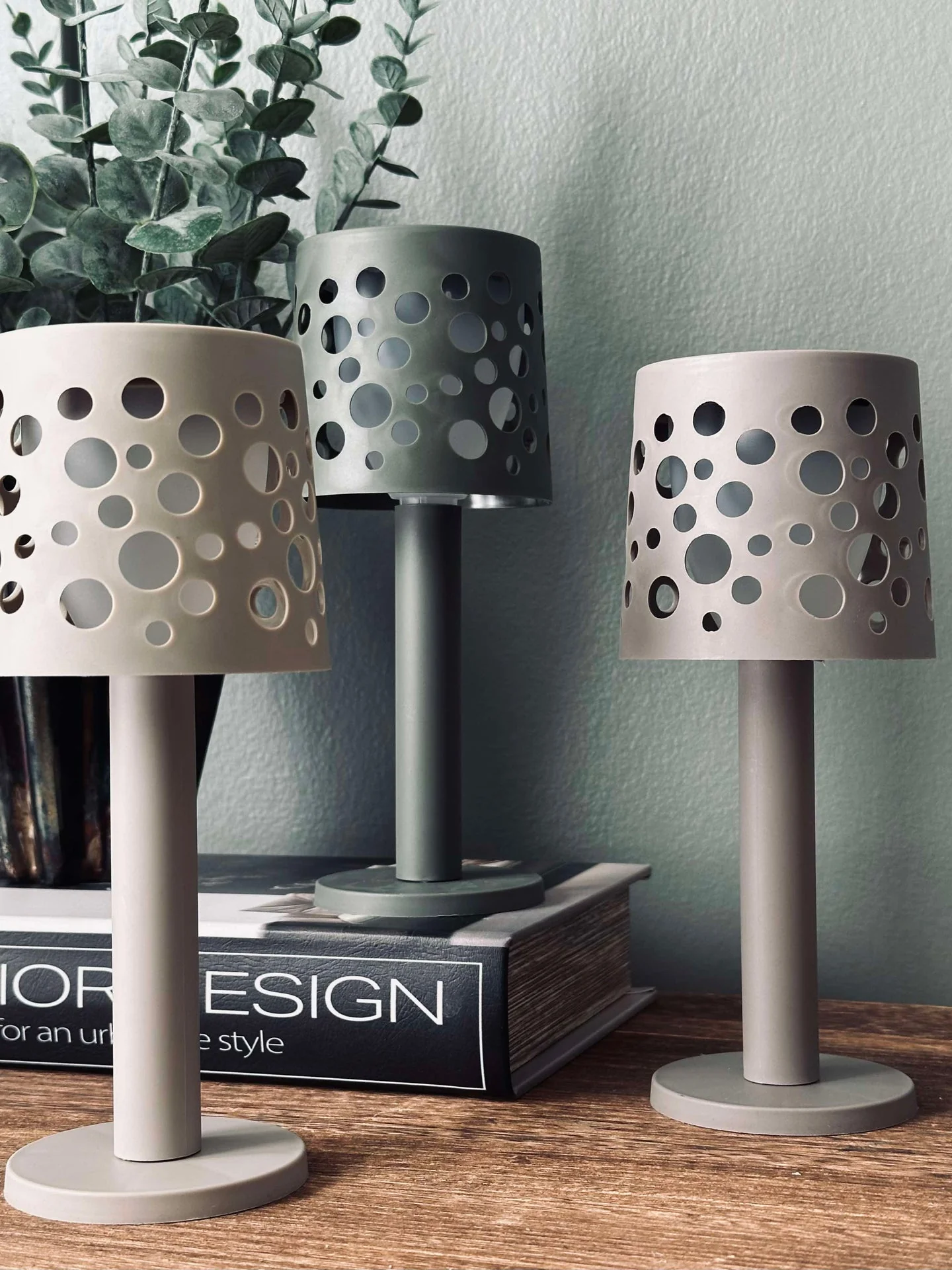 Bordlampe med solceller - Army - Image 8