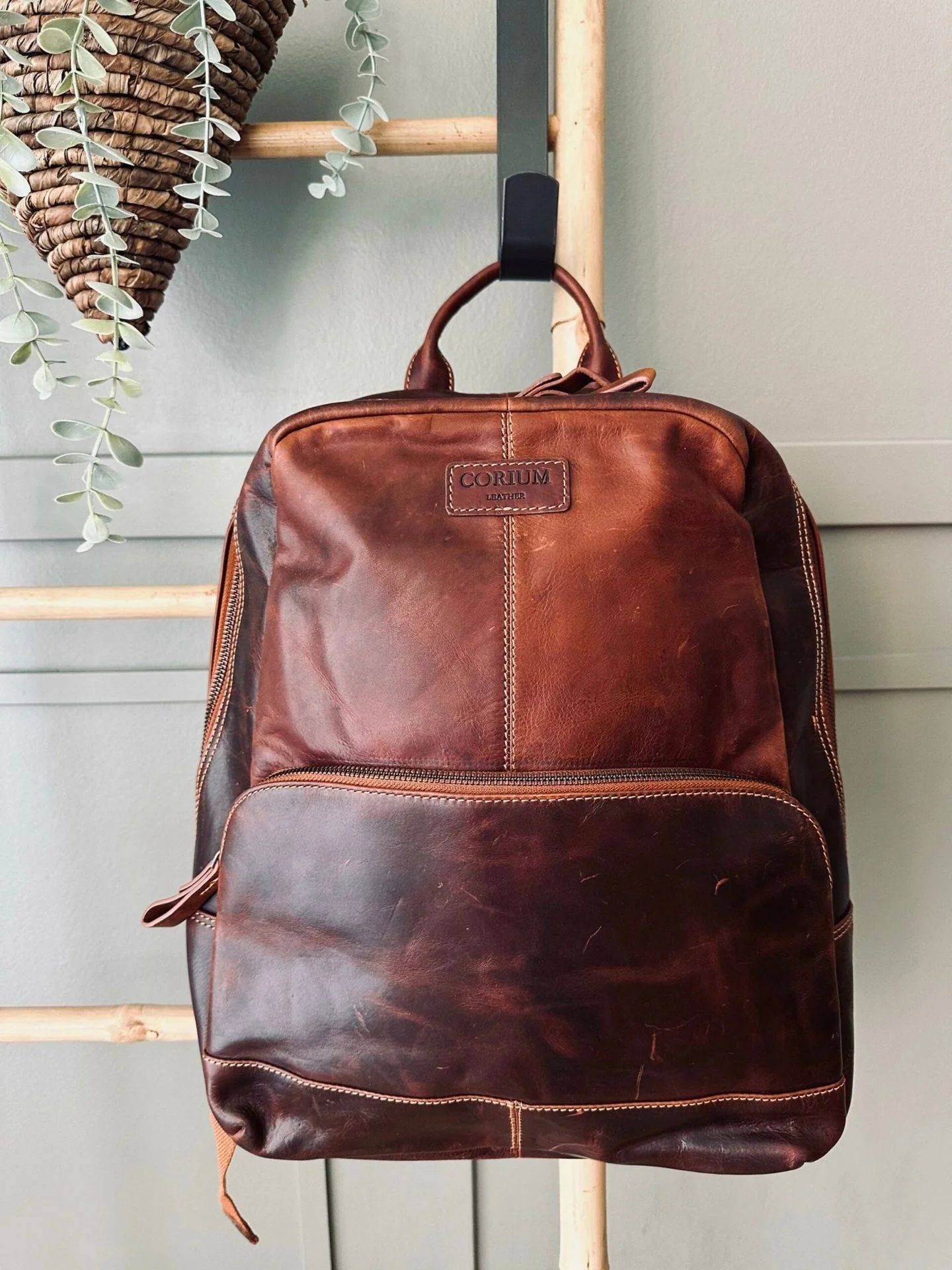 Ryggsekk Brown leather - Image 5