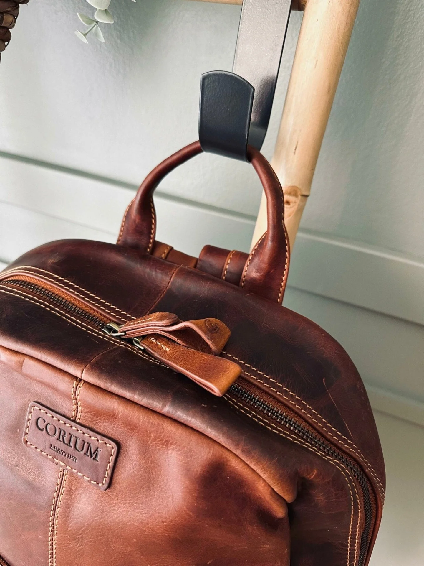Ryggsekk Brown leather - Image 6