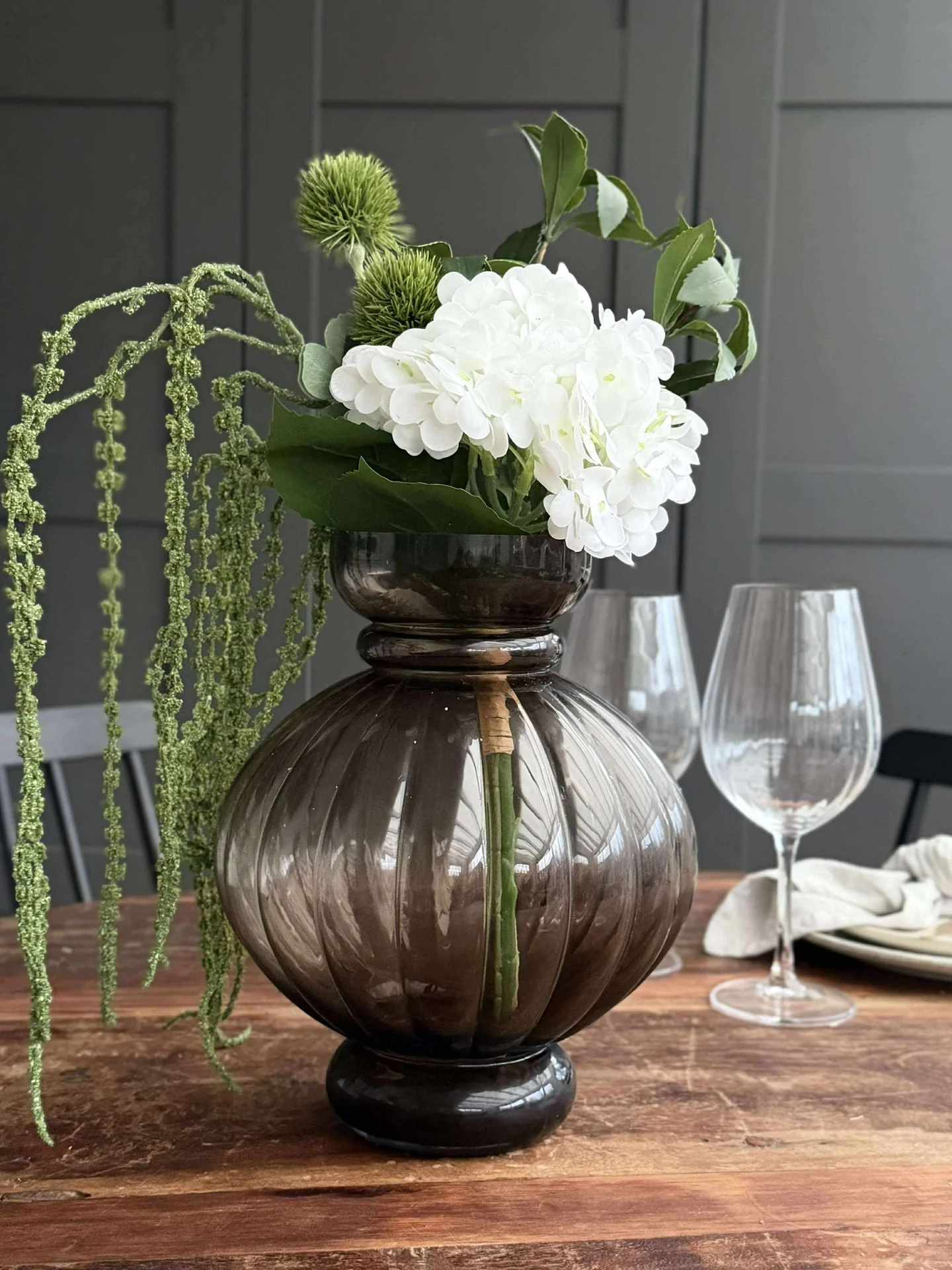 Bukett - Liten hvit hortensia / Lime - Image 2
