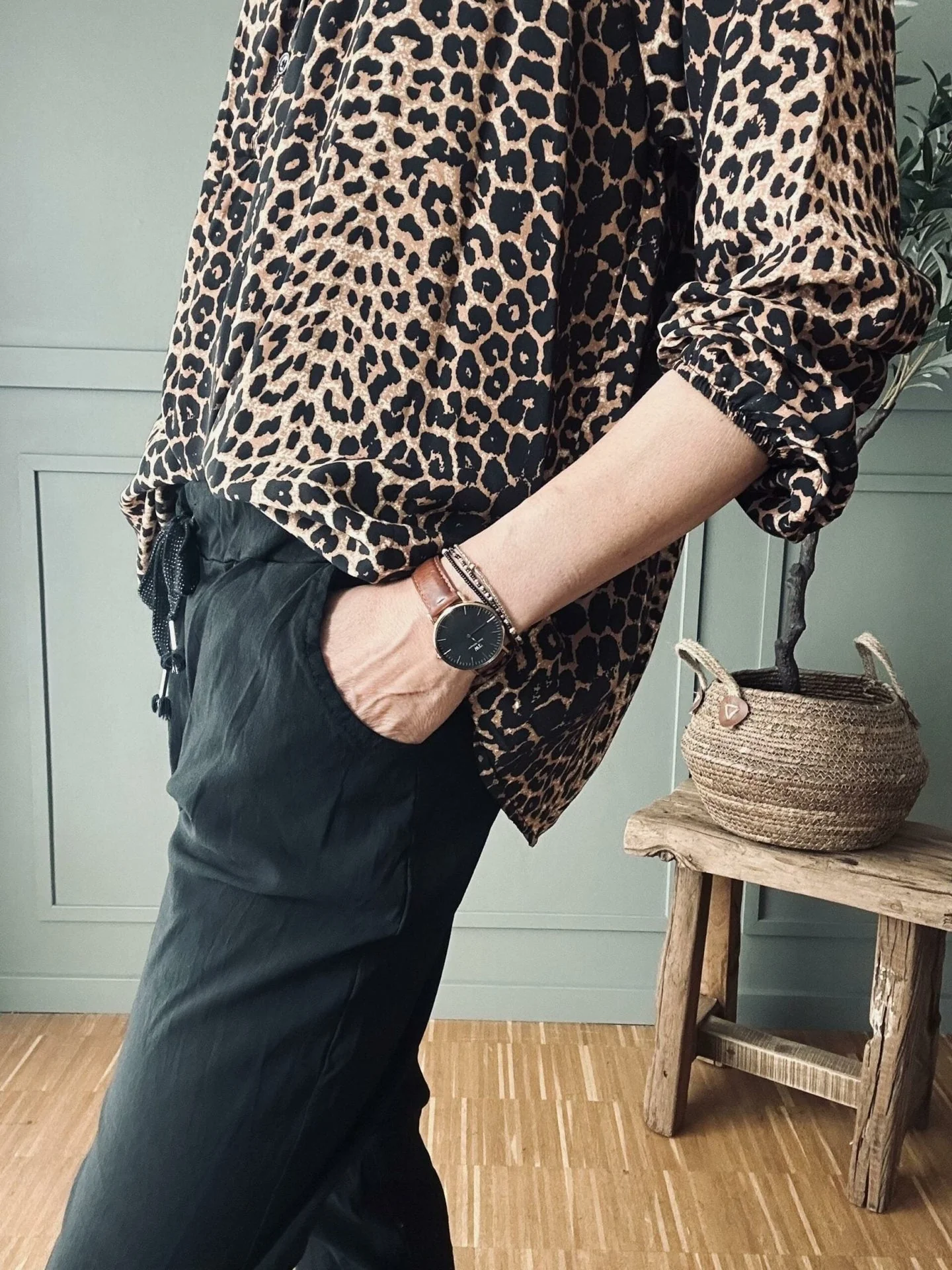 Bukser m. stretch - Svart plus onesize 40-48 - Image 3
