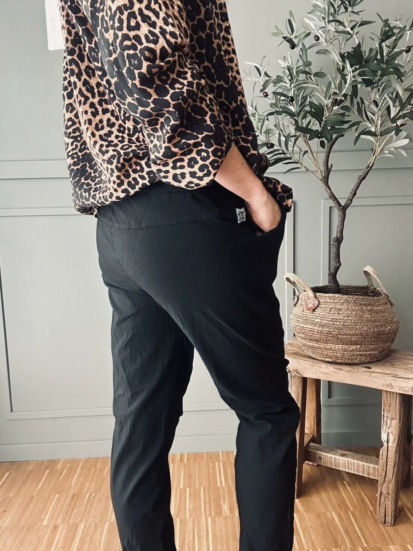 Bukser m. stretch - Svart plus onesize 40-48 - Image 4