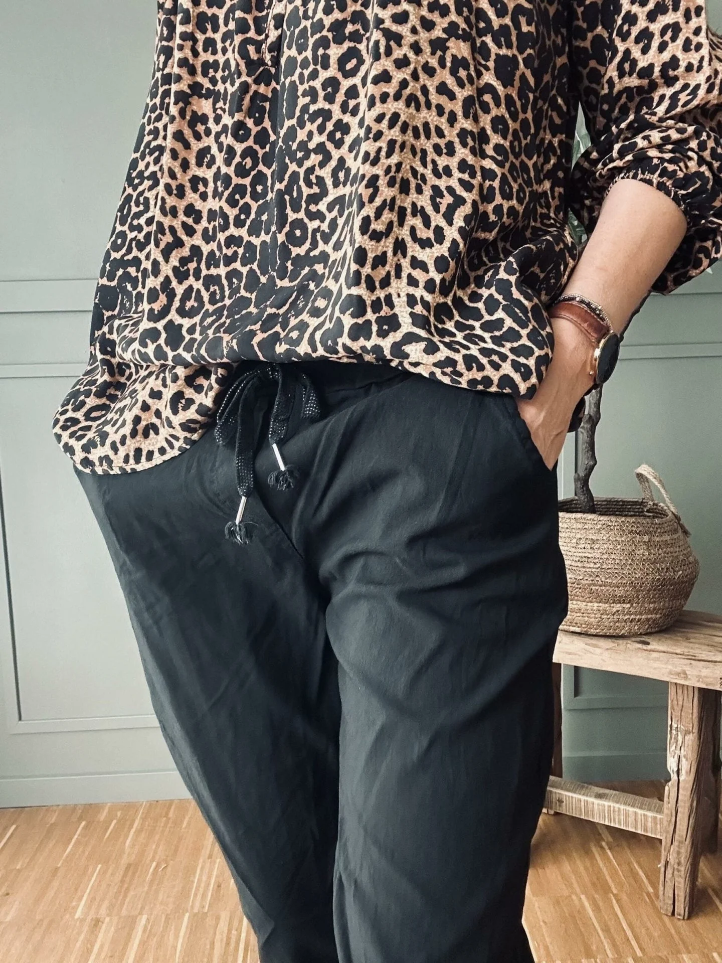 Bukser m. stretch - Svart plus onesize 40-48 - Image 5