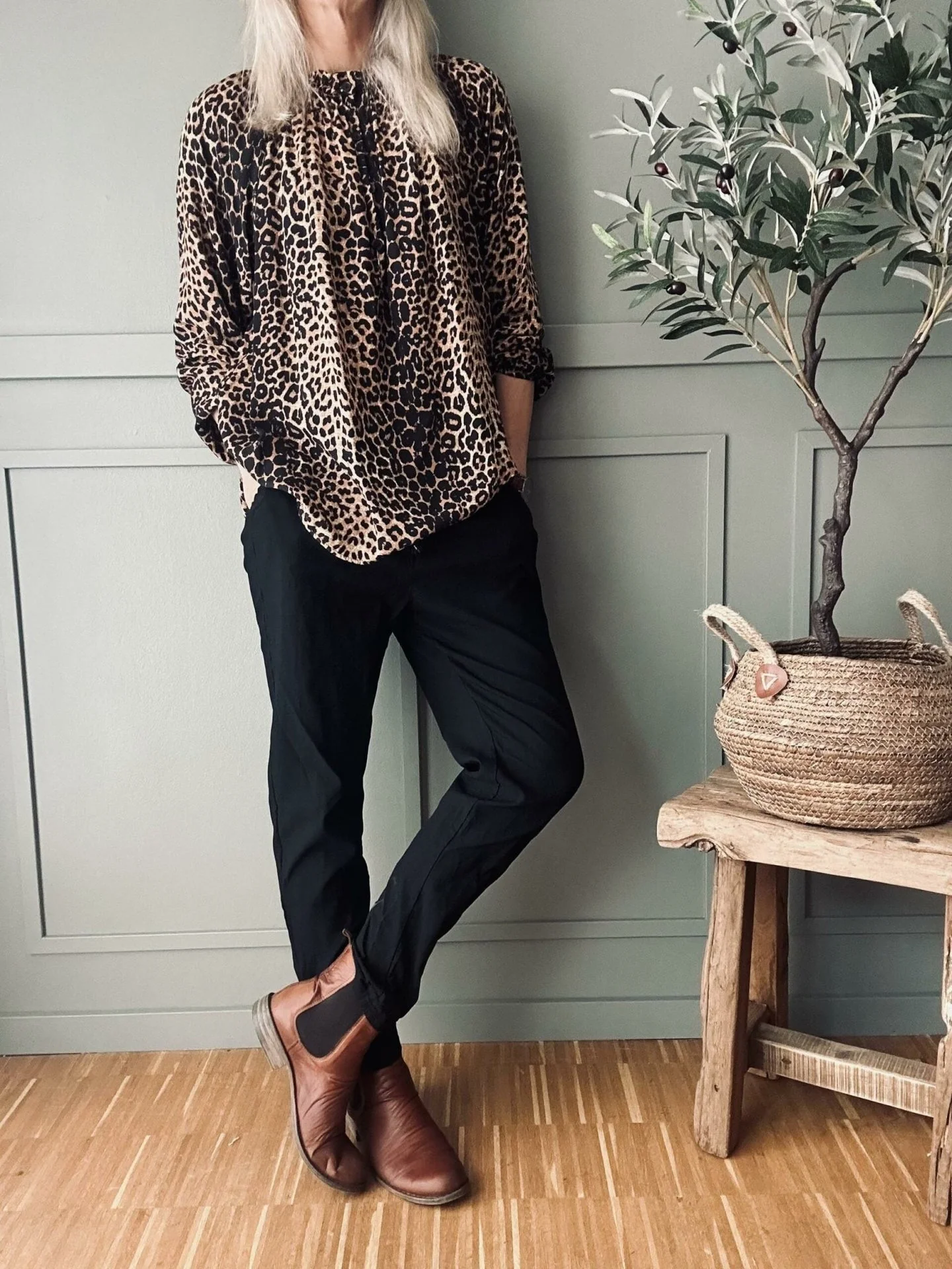 Bukser m. stretch - Svart plus onesize 40-48 - Image 6