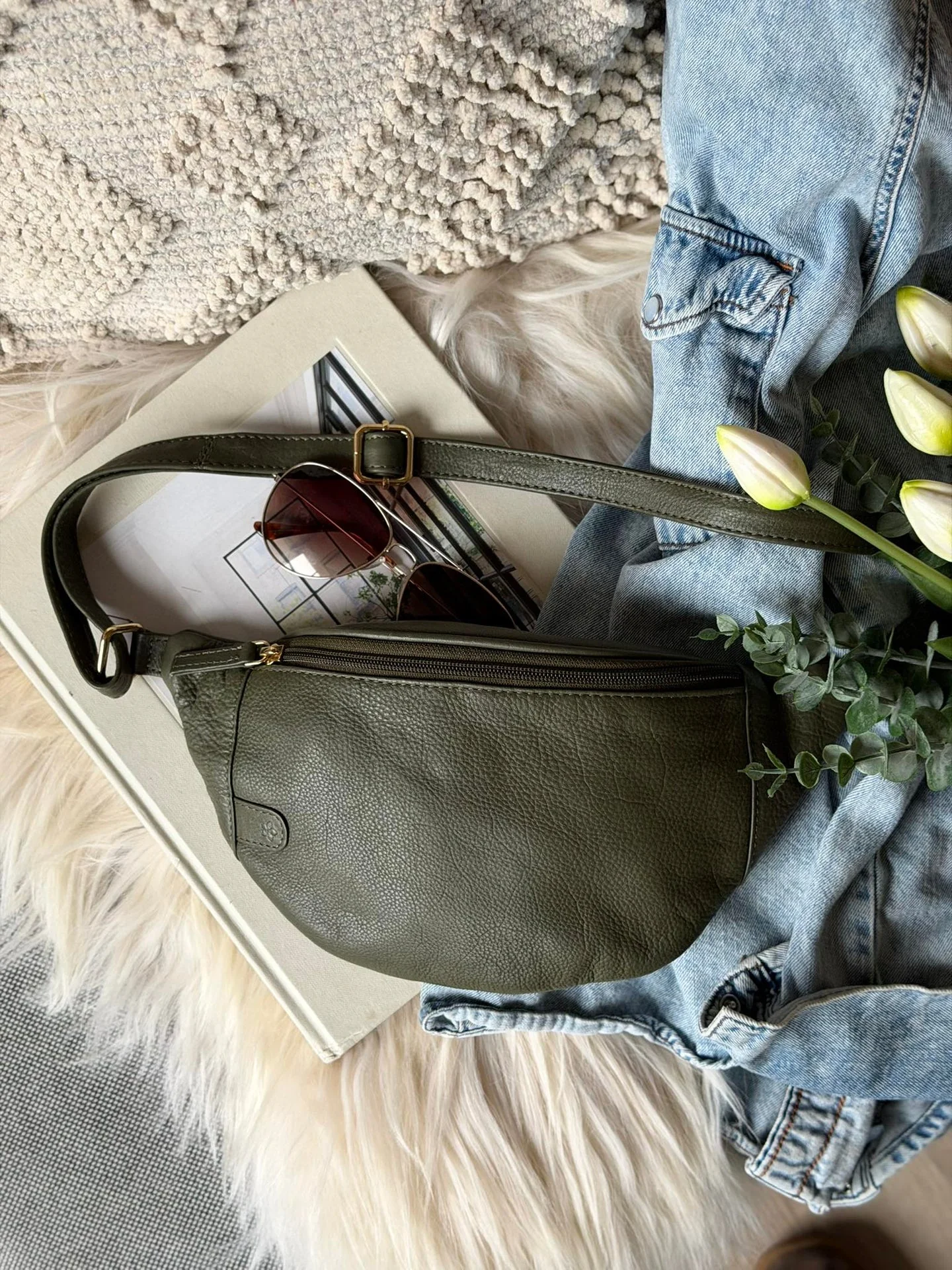 Bumbag Misse - Army / Gold - Image 7