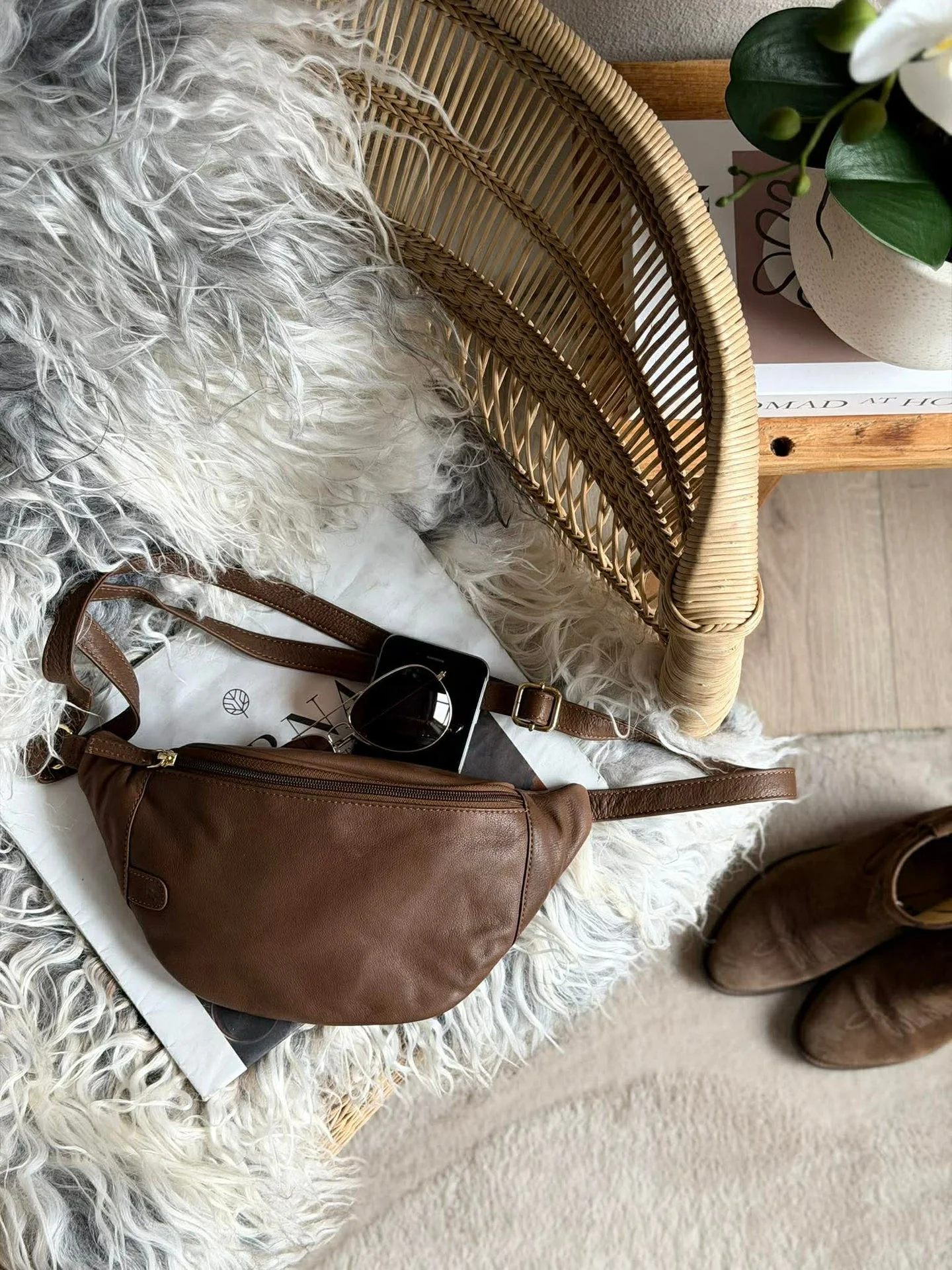 Bumbag Misse - Coffee / Gold - Image 2