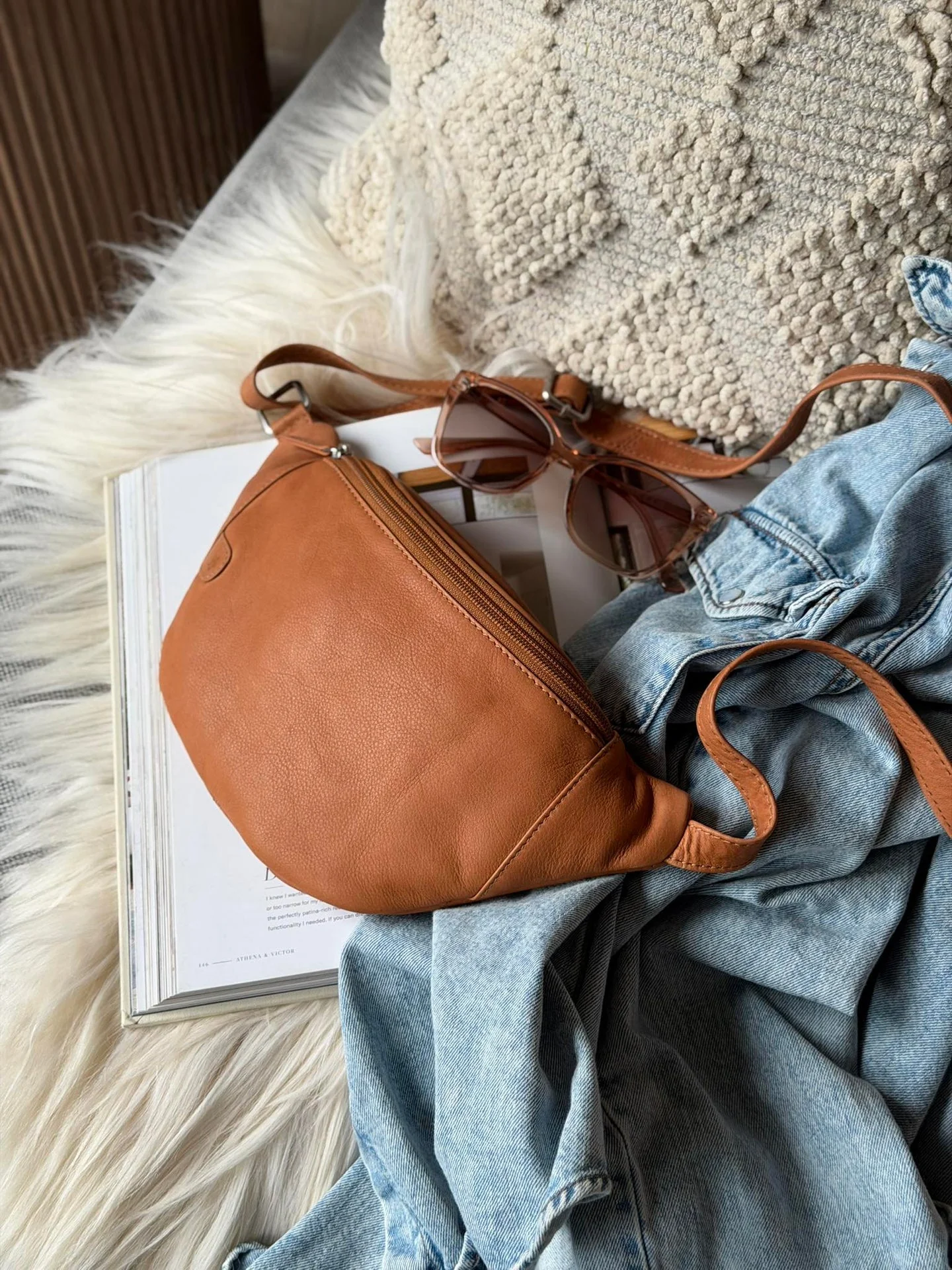 Bumbag Misse - Cognac / Silver - Image 3