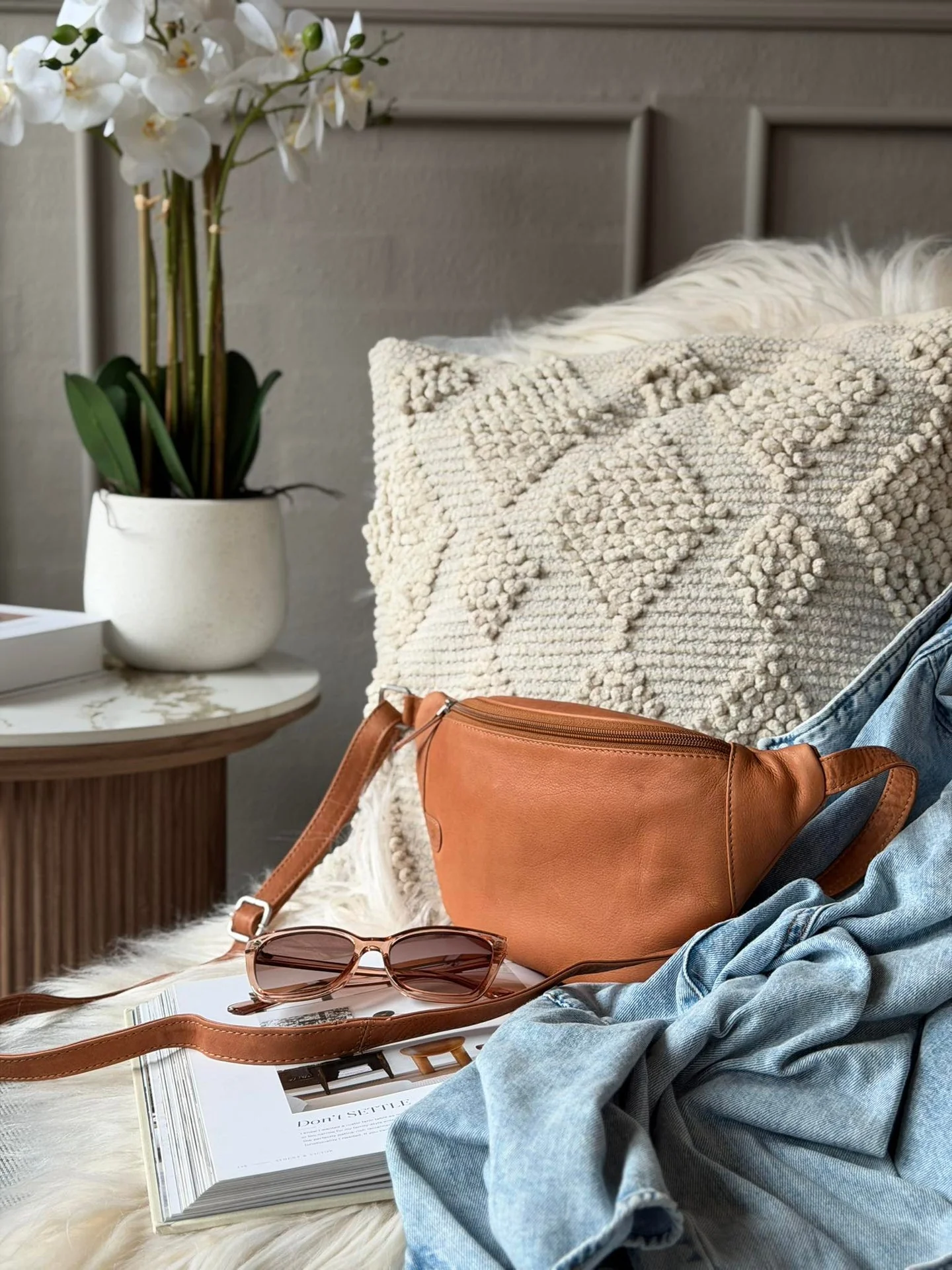 Bumbag Misse - Cognac / Silver - Image 7