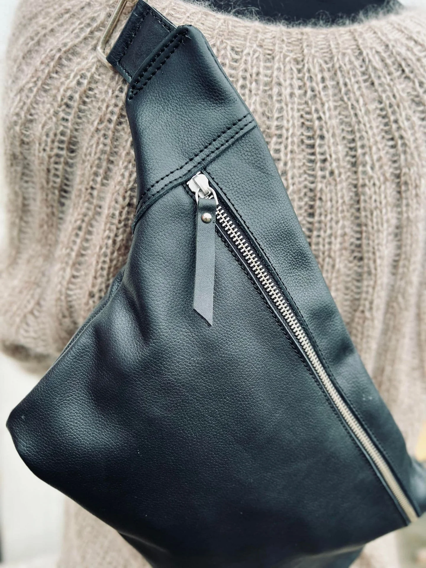 Bumbag BIG ROCKET - Mykt kalveskinn - Image 5
