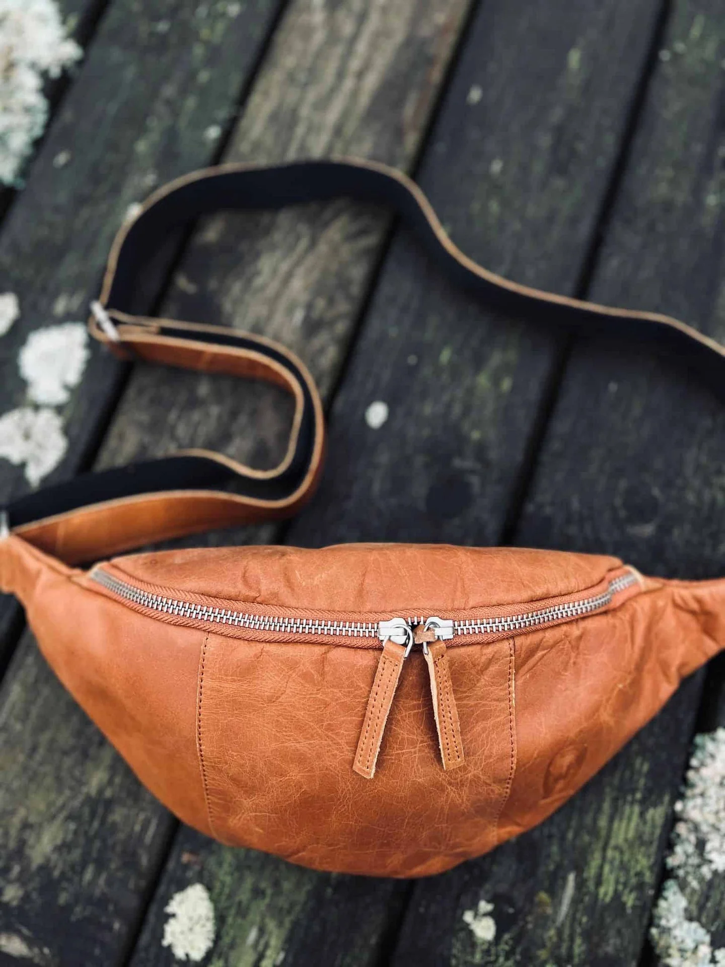 Bumbag i cognac bøffelskinn - Image 5