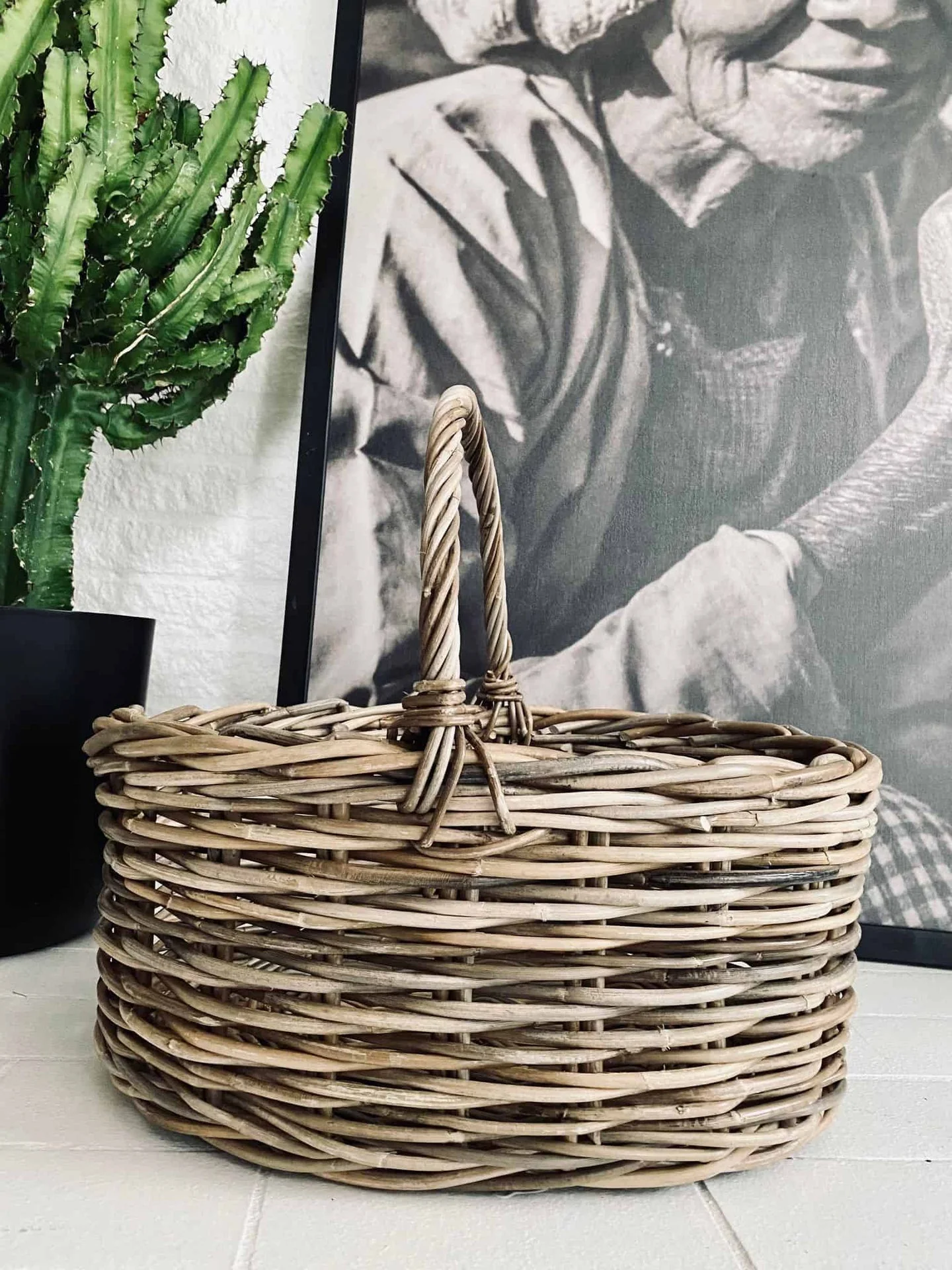 Bykurv i grå rattan - Image 4