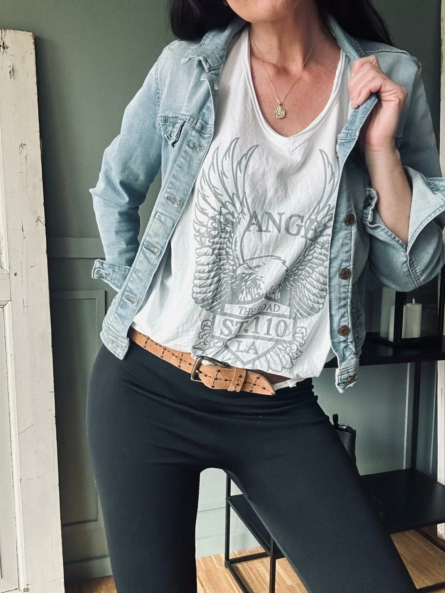 T-skjorte CALIFORNIA – Hvit oversize